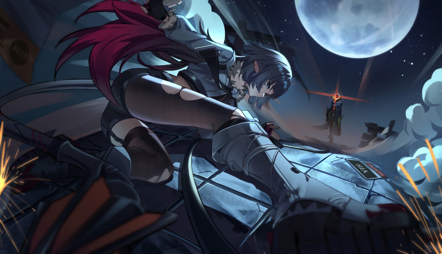 animal_ears, czk, jane_doe, stockings, tail, thighhighs, torn_clothes, zenless_zone_zero