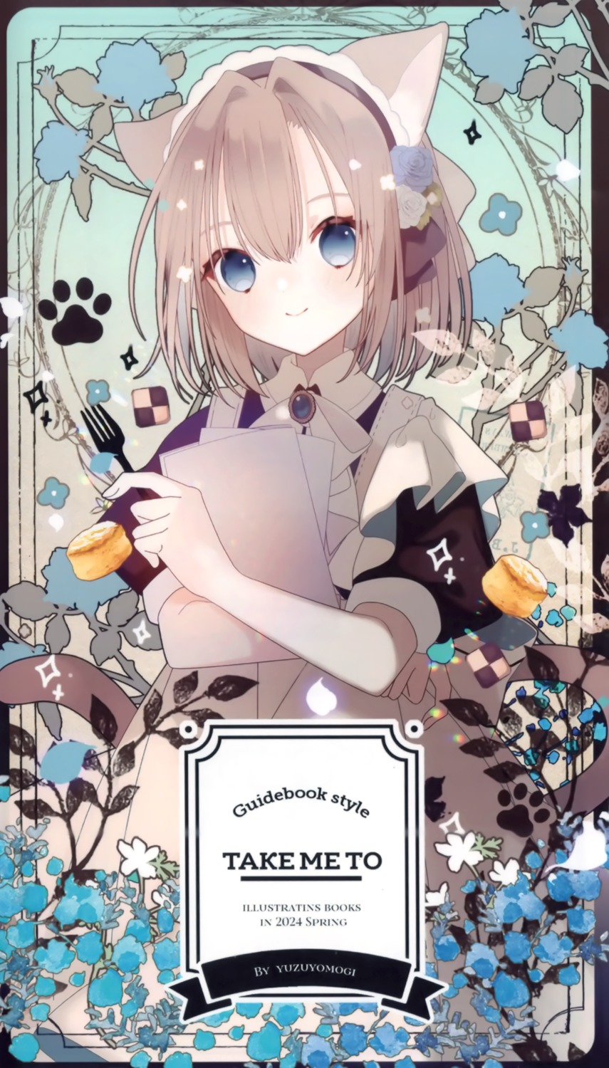 animal_ears, maid, nekomimi, rustico, tail, yuzuyomogi
