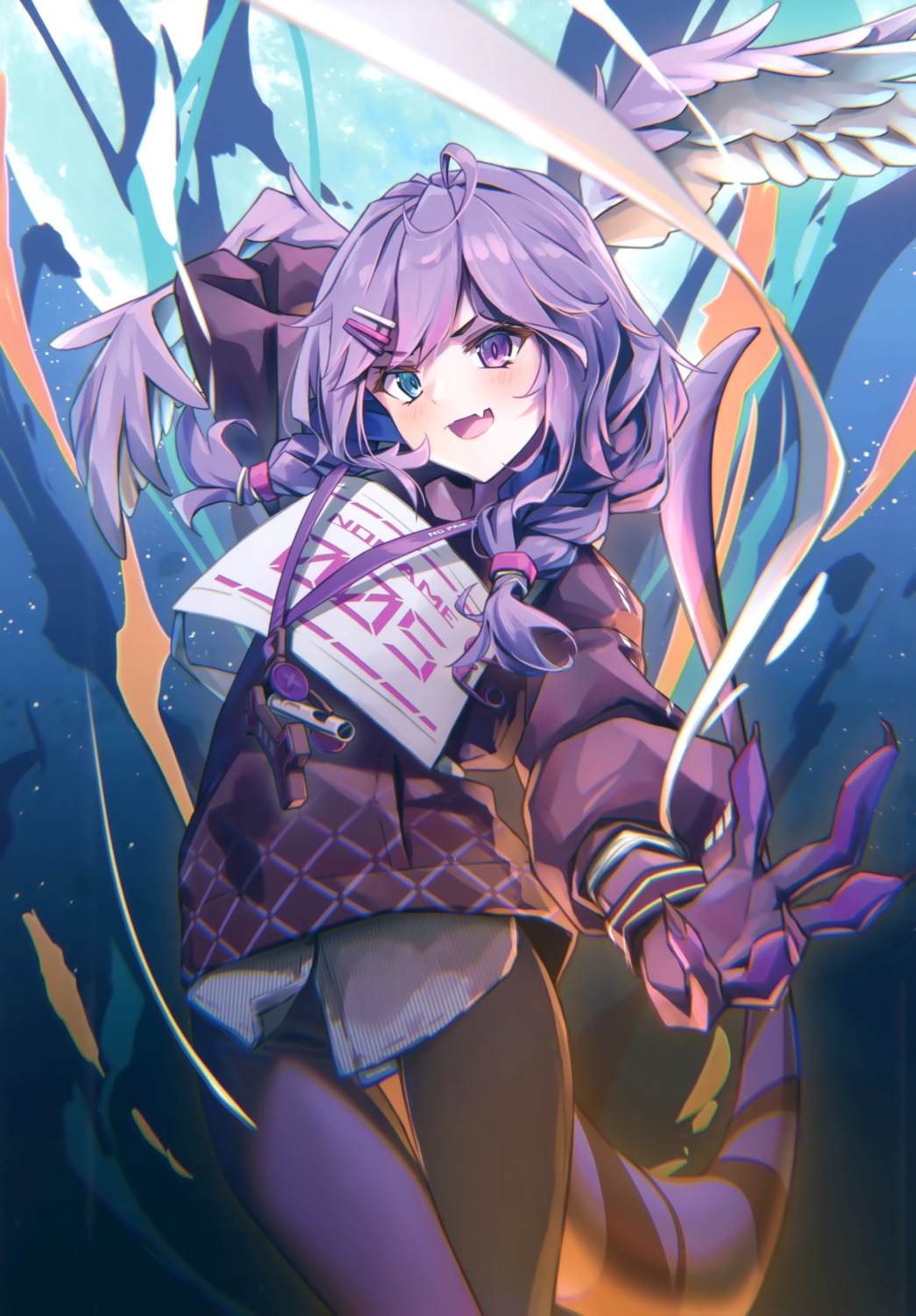 777-arts, heterochromia, nablack, nijisanji, nijisanji_en, selen_tatsuki, tail, wings