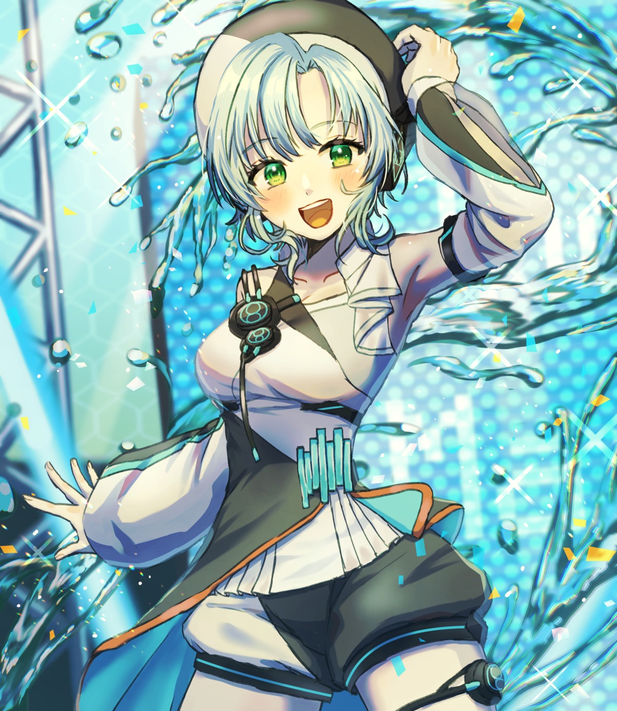 d4dj, garter, hanamaki_towa, see_through, tagme, uniform