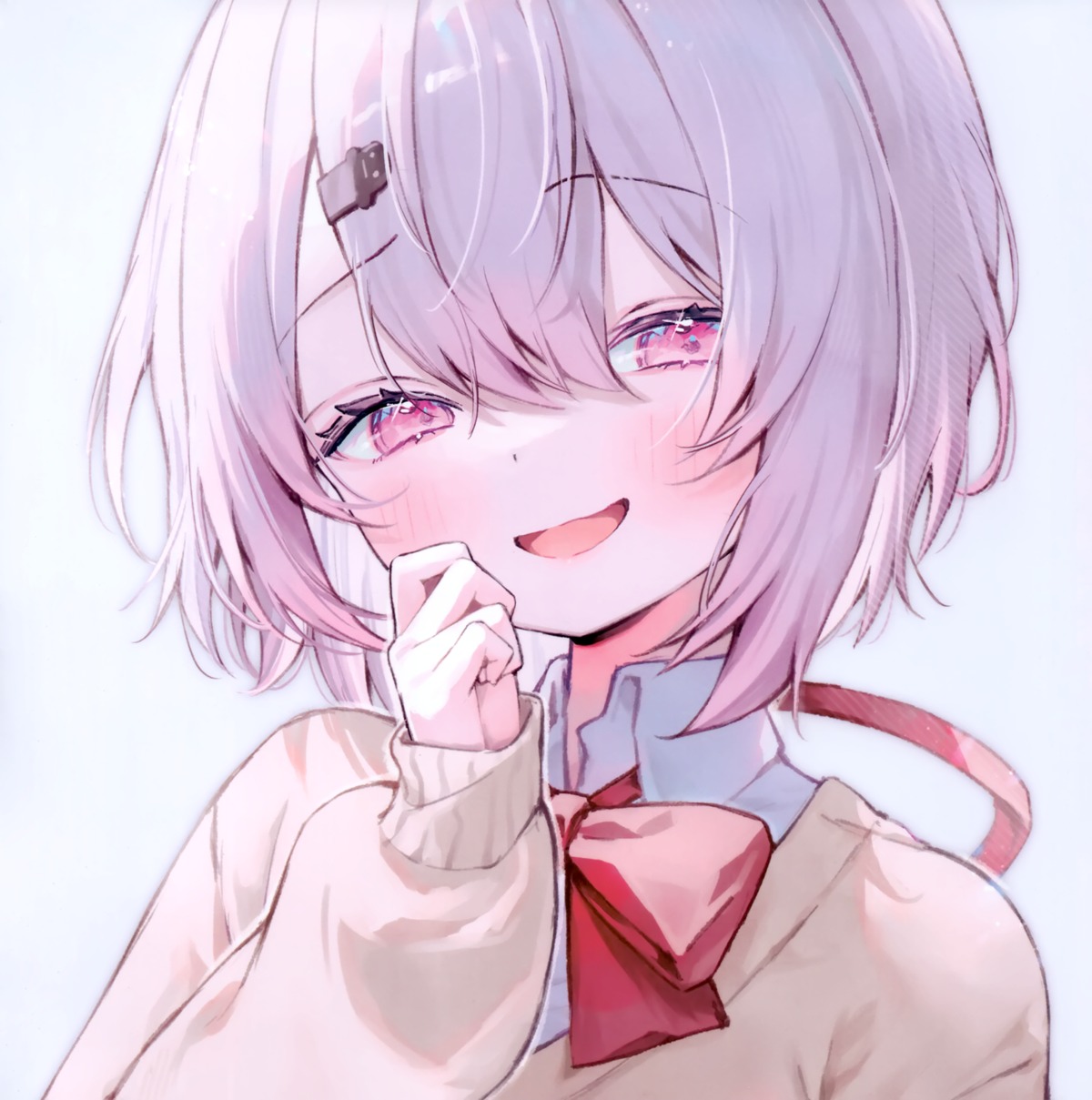 nijisanji, nijisanji_gamers, seifuku, shiina_yuika, shiromi_nimi, shiromi_nimi_(circle), sweater