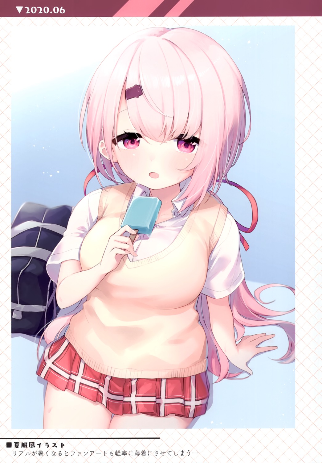 kasokuiki, ksk_(kasokuiki), nijisanji, nijisanji_gamers, seifuku, shiina_yuika, sweater