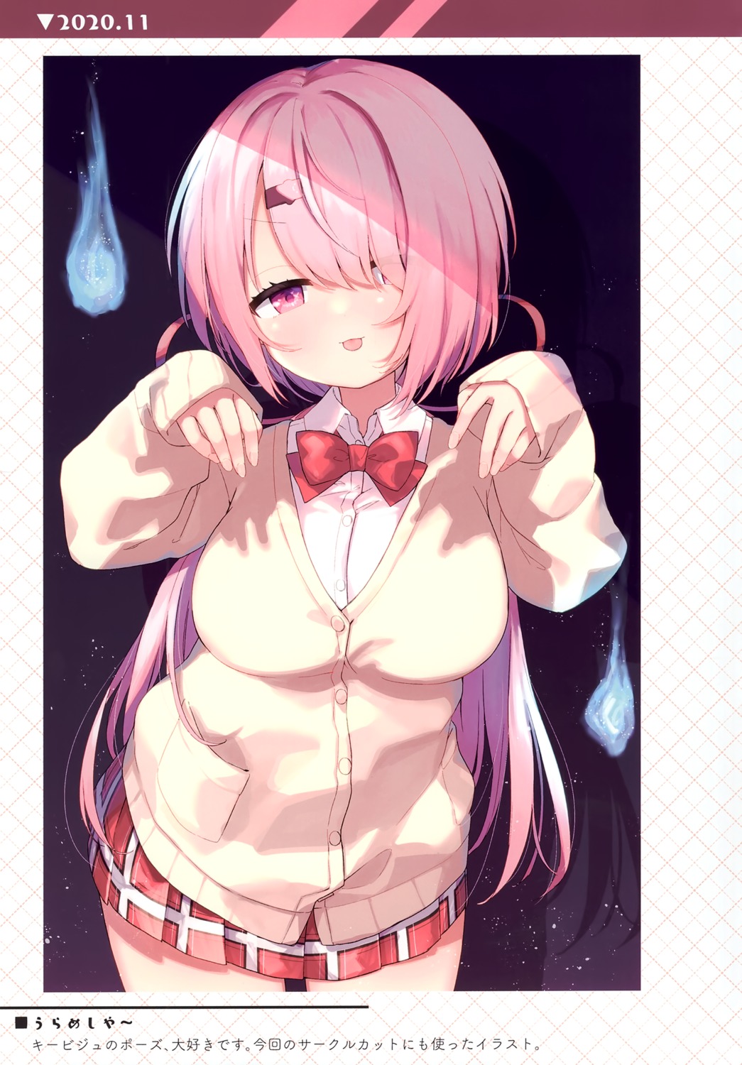 kasokuiki, ksk_(kasokuiki), nijisanji, nijisanji_gamers, seifuku, shiina_yuika, sweater