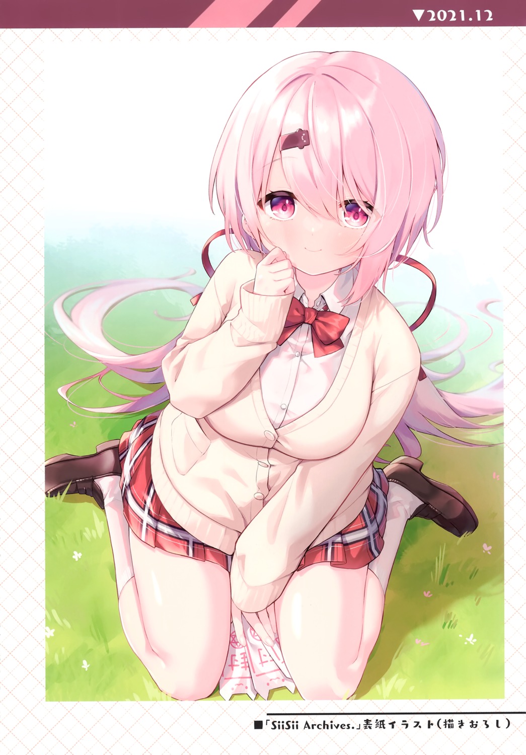 kasokuiki, ksk_(kasokuiki), nijisanji, nijisanji_gamers, seifuku, shiina_yuika, sweater