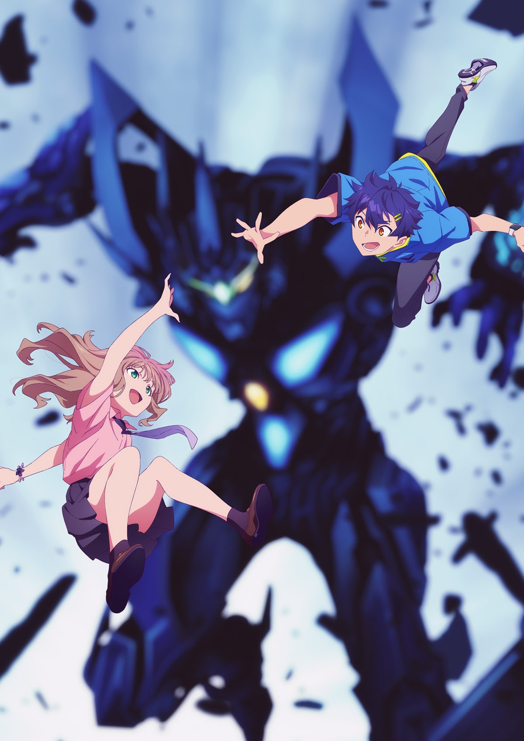 asanaka_yomogi, gridman_universe, mecha, minami_yume, sakamoto_masaru, seifuku, skirt_lift, ssss.dynazenon
