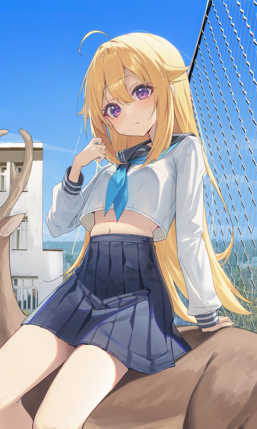 kerno, koshi_torako, seifuku, shikanoko_nokonoko_koshitantan