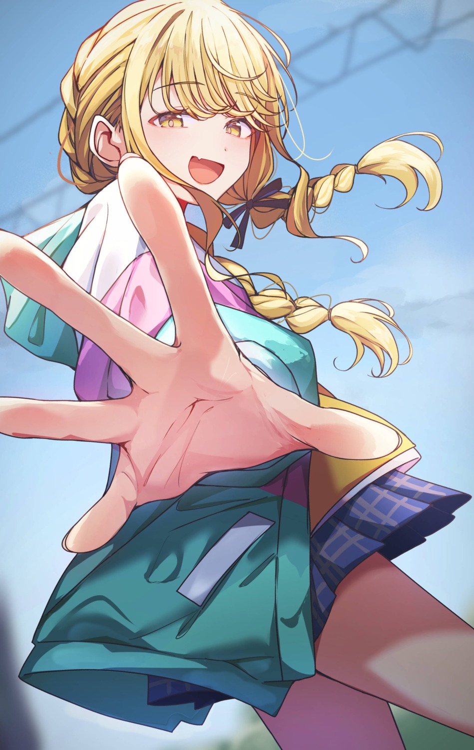 fujita_kotone, gakuen_idolm@ster, kiyakyuu, skirt_lift, the_idolm@ster