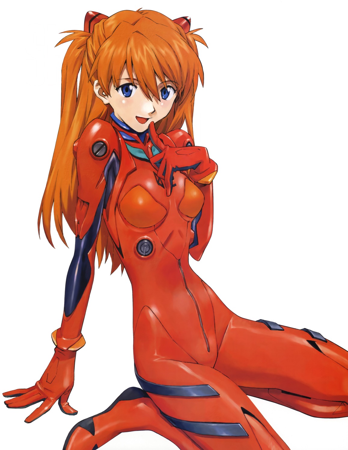 bodysuit, detexted, neon_genesis_evangelion, sadamoto_yoshiyuki, souryuu_asuka_langley