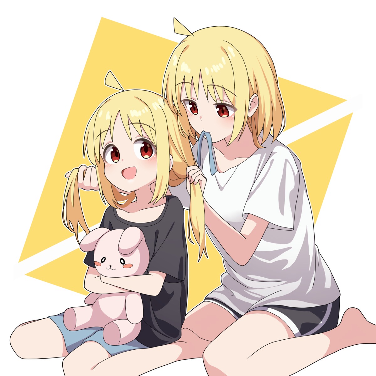 bocchi_the_rock!, ijichi_nijika, ijichi_seika, vector_(dmlddmld00)