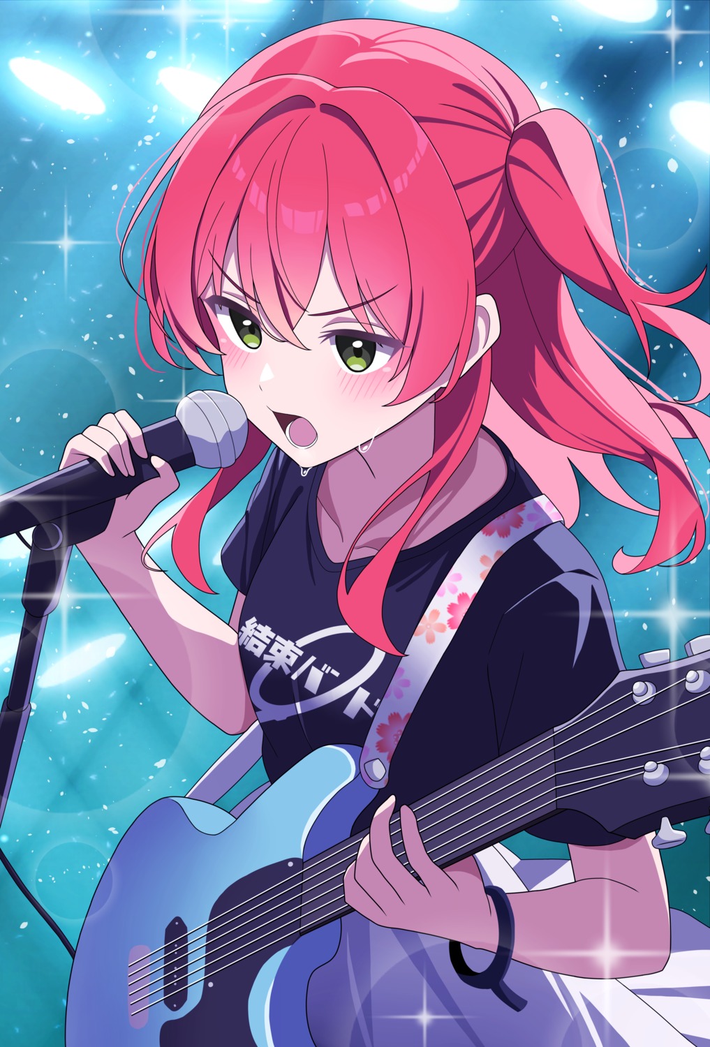 bocchi_the_rock!, guitar, kita_ikuyo, uniform, vector_(dmlddmld00)
