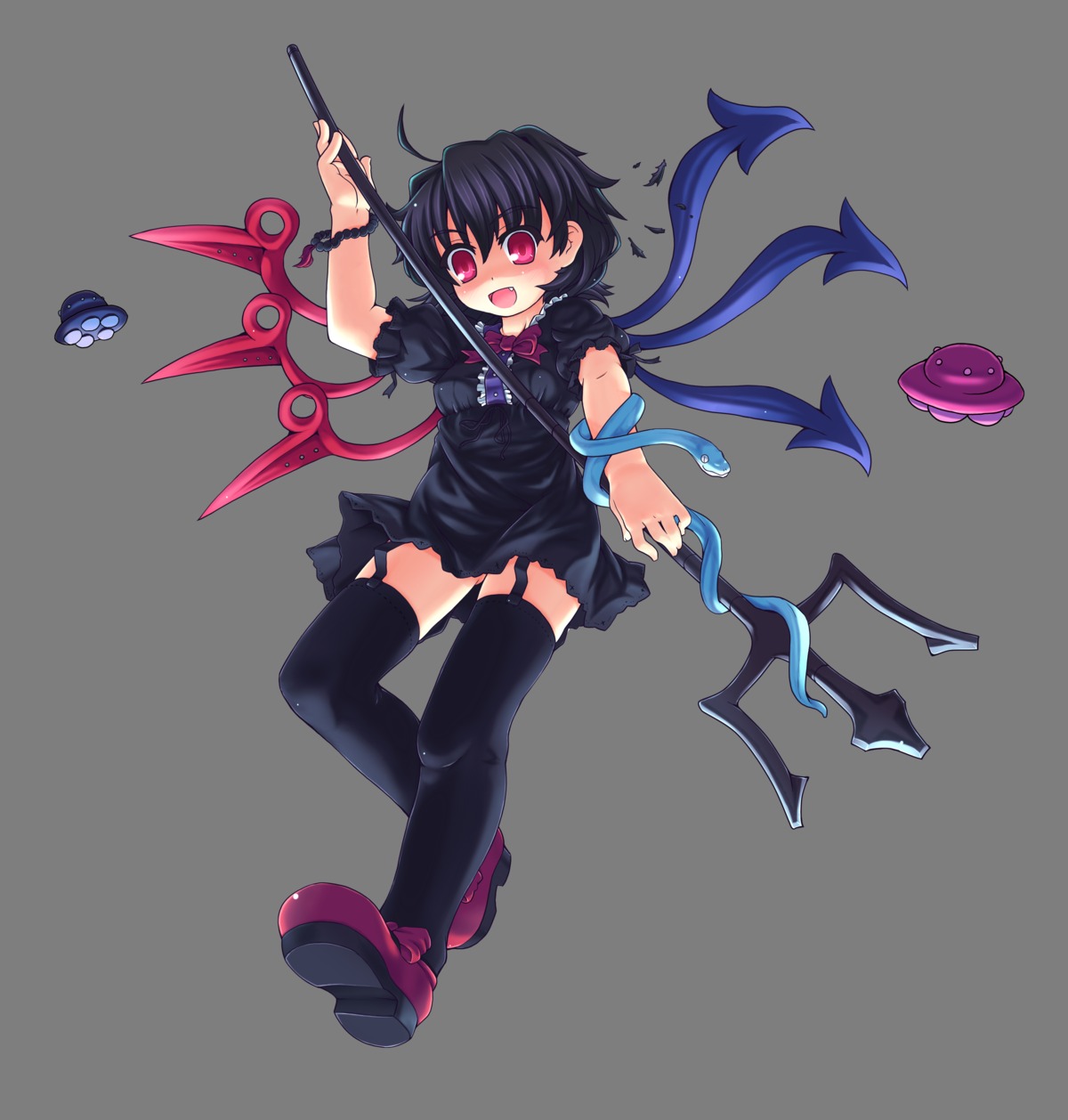 etogami_kazuya, houjuu_nue, touhou, transparent_png
