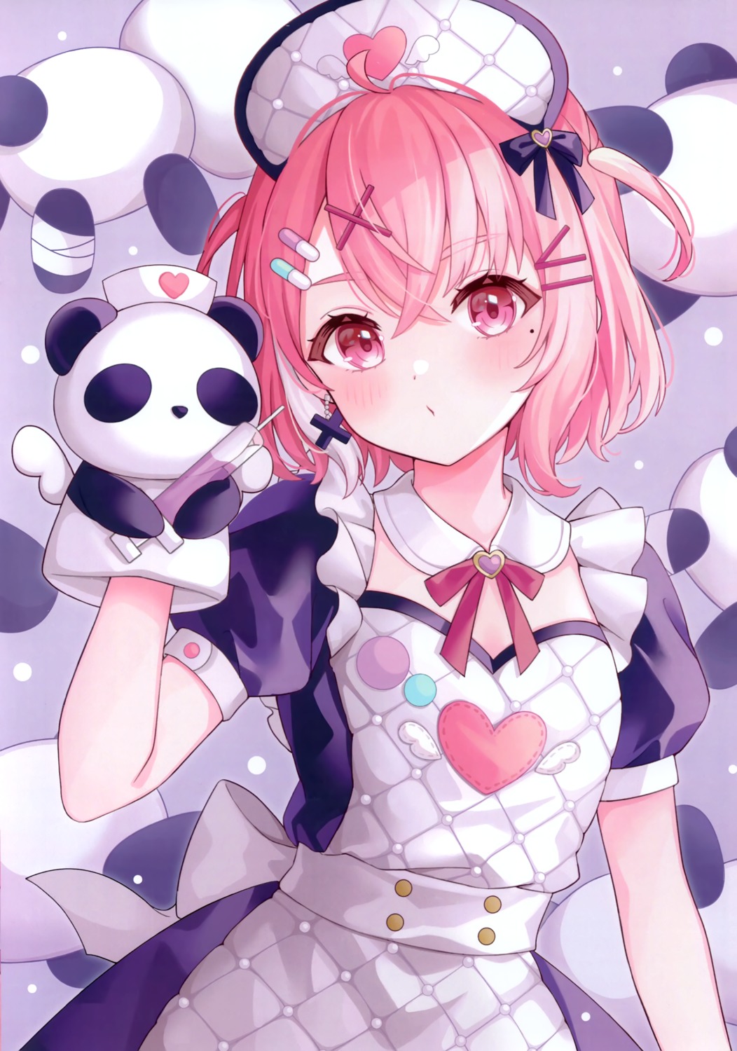 kyoka, kyokanchi, maid, nijisanji, nijisanji_gamers, nurse, sasaki_saku