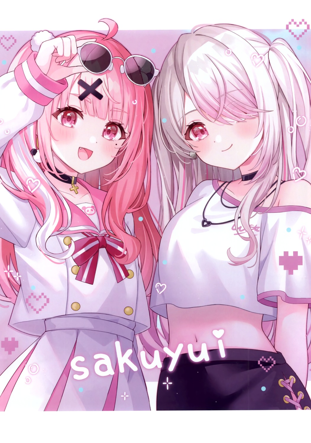 kyoka, kyokanchi, megane, nijisanji, nijisanji_gamers, sasaki_saku, seifuku, shiina_yuika