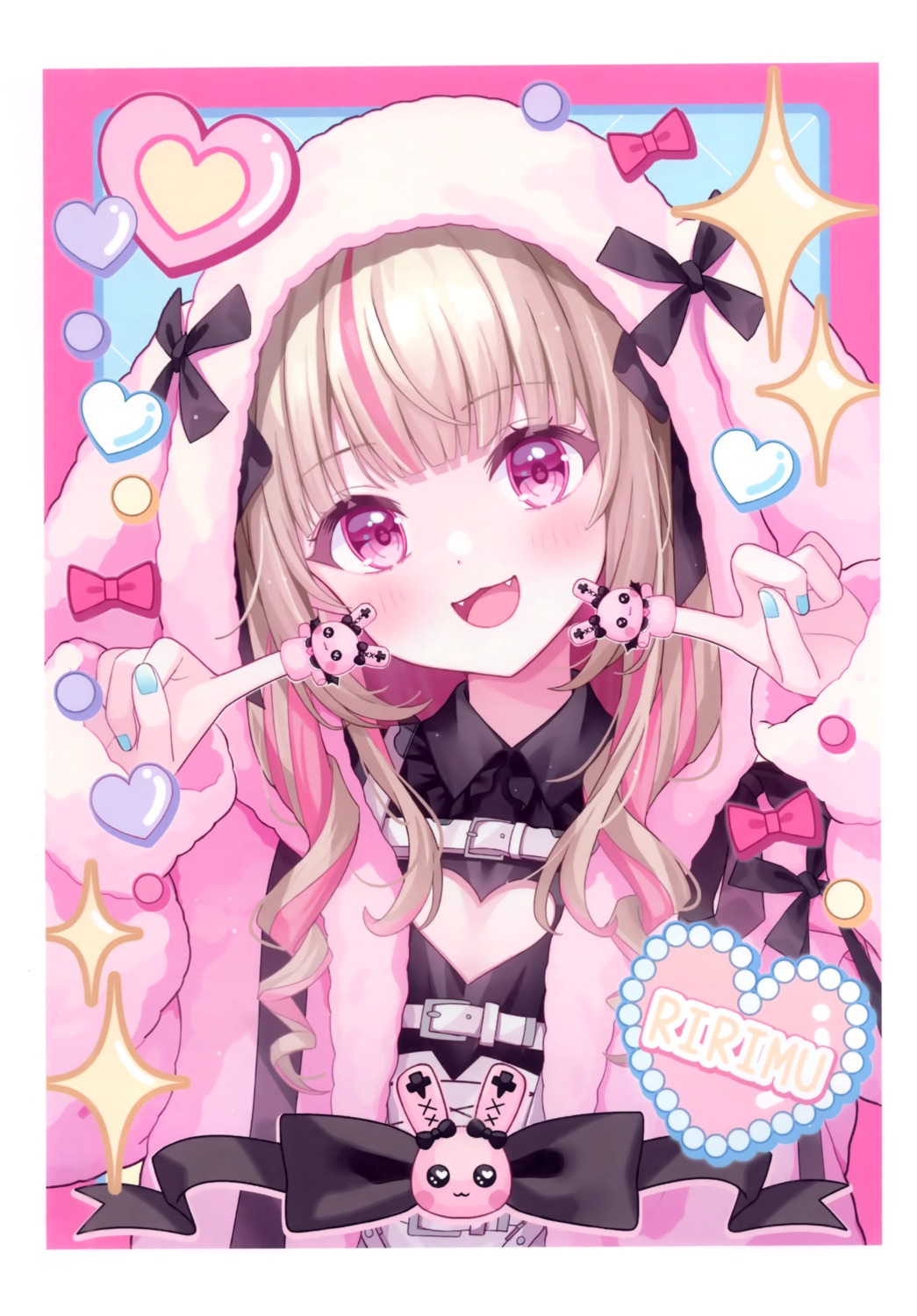 animal_ears, bunny_ears, kyoka, kyokanchi, makaino_ririmu, nijisanji, nijisanji_gamers