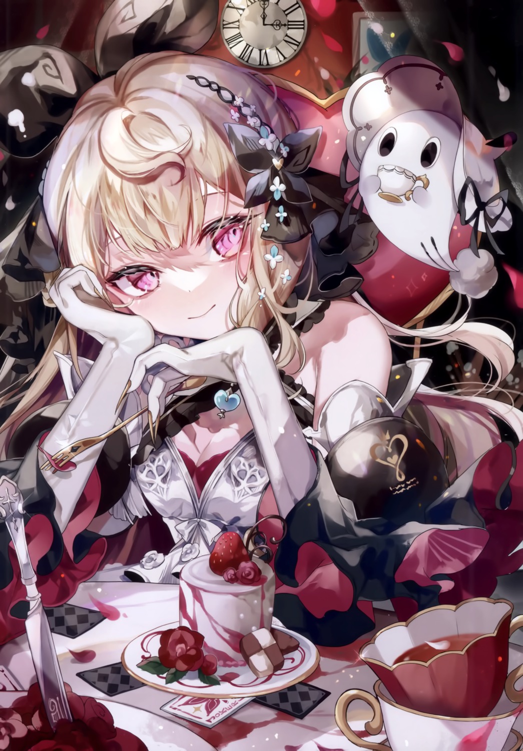 chat_perche, dress, endou_reimu, kokouta_nanatsu, nijisanji, nijisanji_en