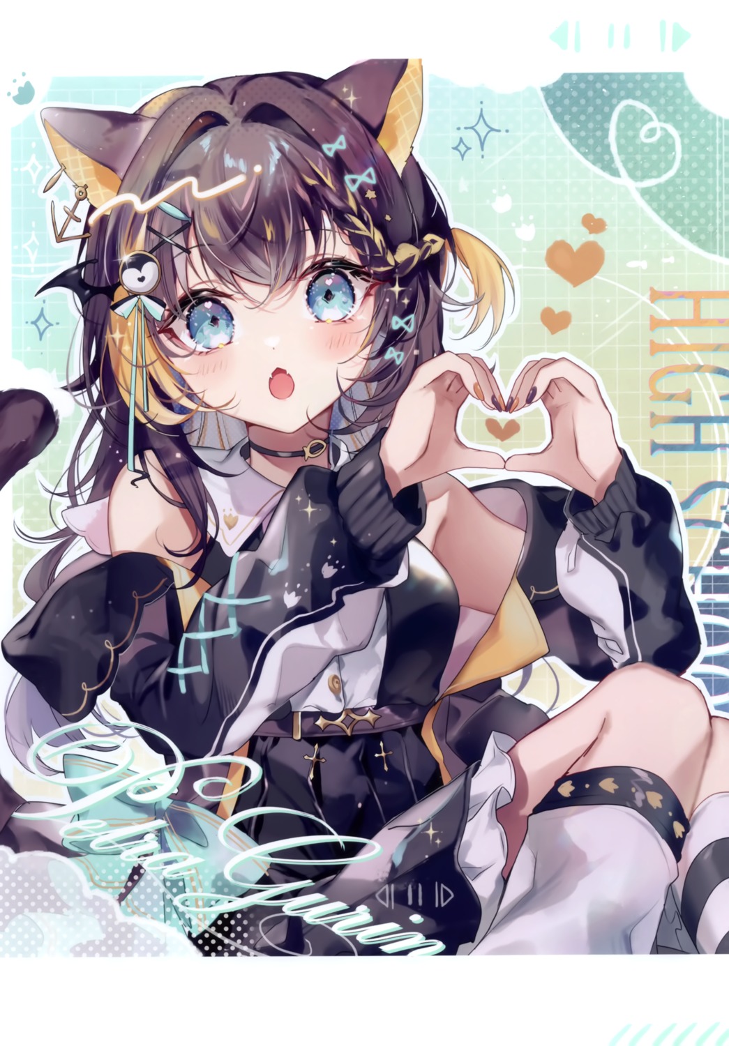 animal_ears, chat_perche, kokouta_nanatsu, nekomimi, nijisanji, nijisanji_en, petra_gurin, tail