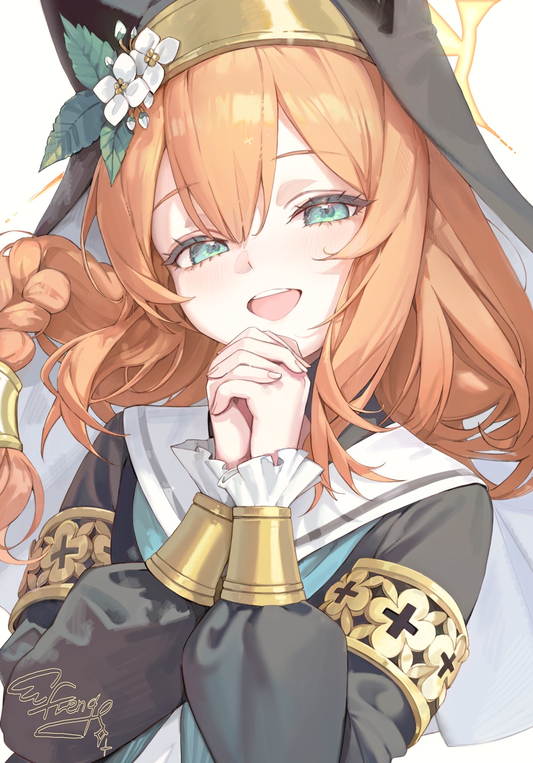 animal_ears, blue_archive, freng, halo, iochi_mari, nekomimi, nun, seifuku