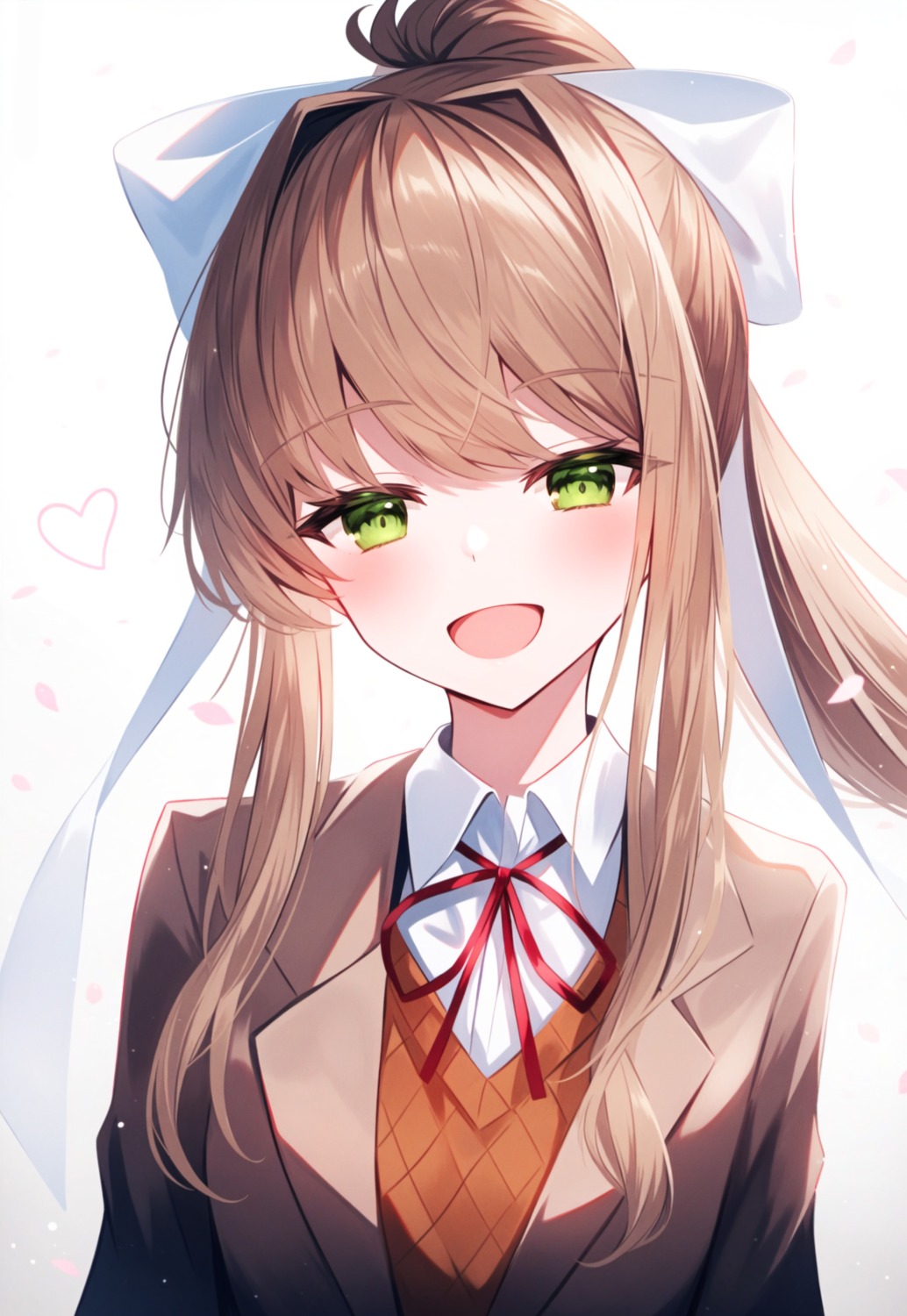 doki_doki_literature_club!, monika_(doki_doki_literature_club!), seifuku, sweater, tagme