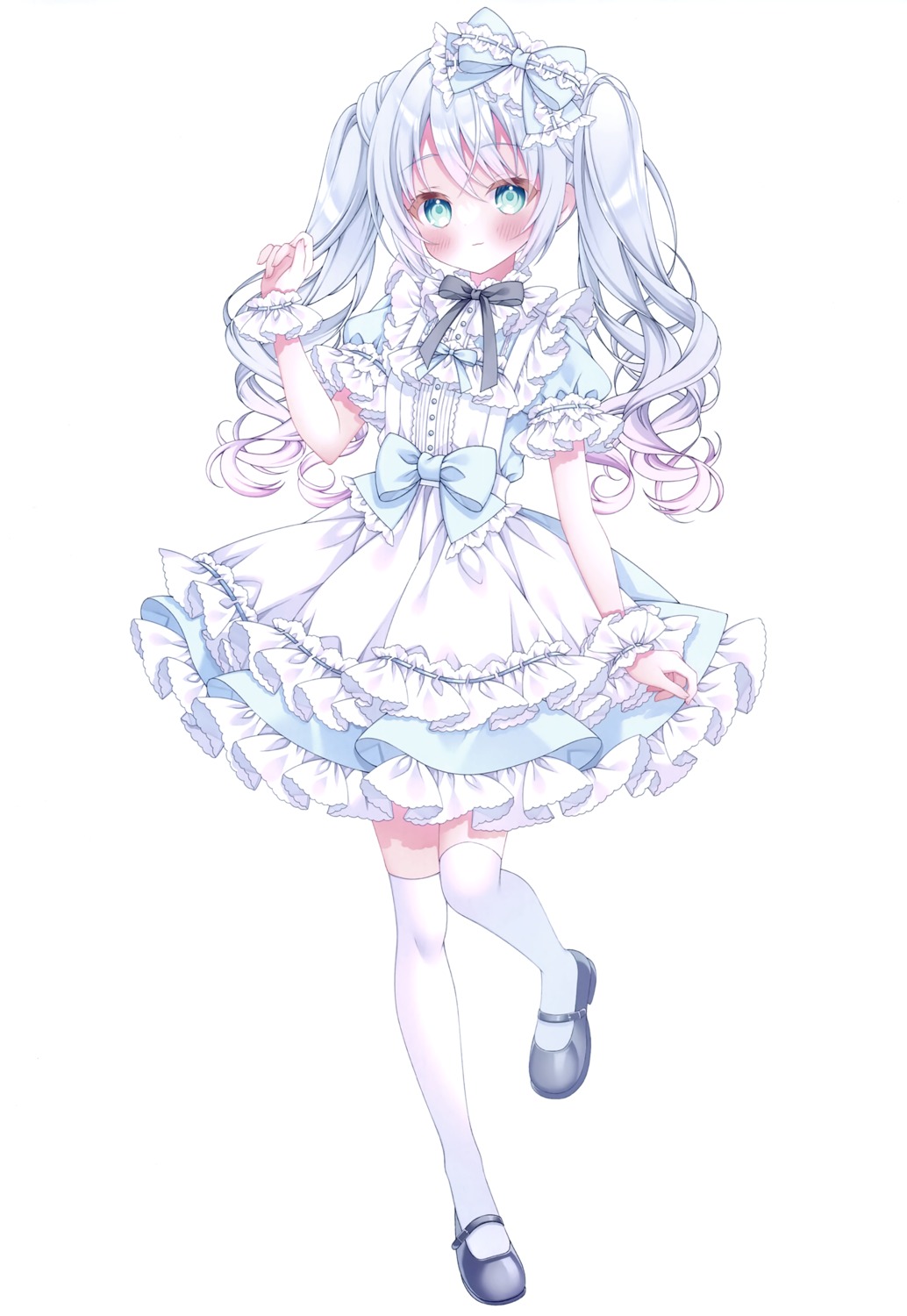dress, kotori_no_shokuji, lolita_fashion, puu_(kotori_no_shokuji), thighhighs