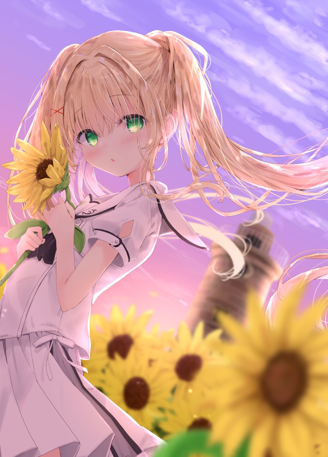 fairy_eye, seifuku, skirt_lift, summer_pockets, tsumugi_wenders