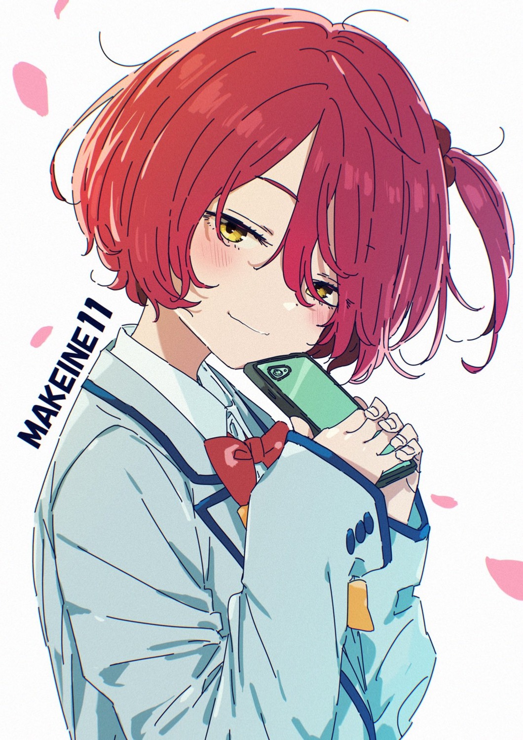 imigimuru, komari_chika, make_heroine_ga_oosugiru!, seifuku, sketch