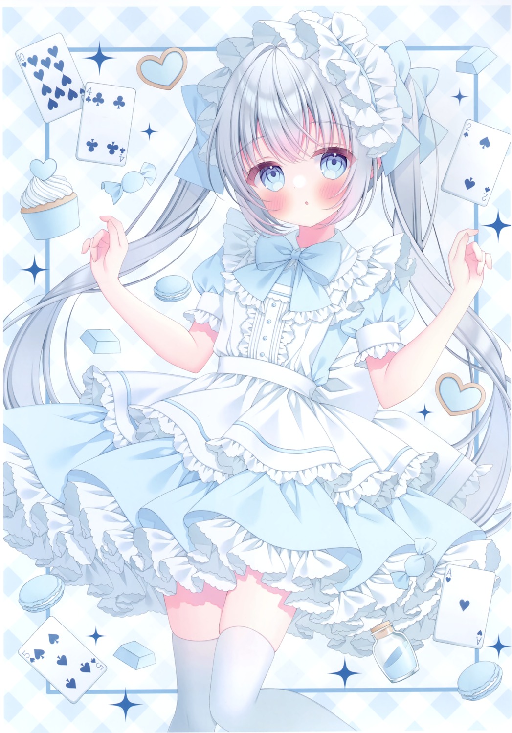 dress, kotori_no_shokuji, lolita_fashion, puu_(kotori_no_shokuji), thighhighs