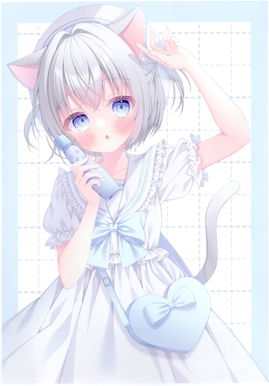 animal_ears, kotori_no_shokuji, nekomimi, puu_(kotori_no_shokuji), seifuku, tail