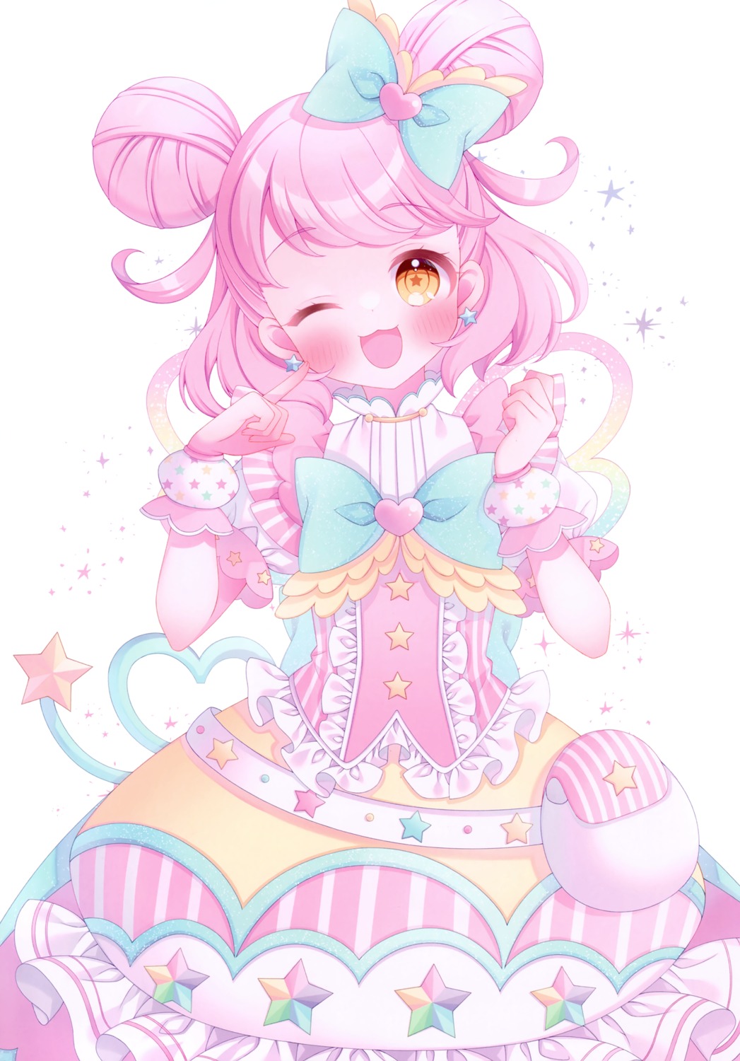 dress, kiracchu, kiratto_pri_chan, kotori_no_shokuji, pretty_series, puu_(kotori_no_shokuji), tail, wings