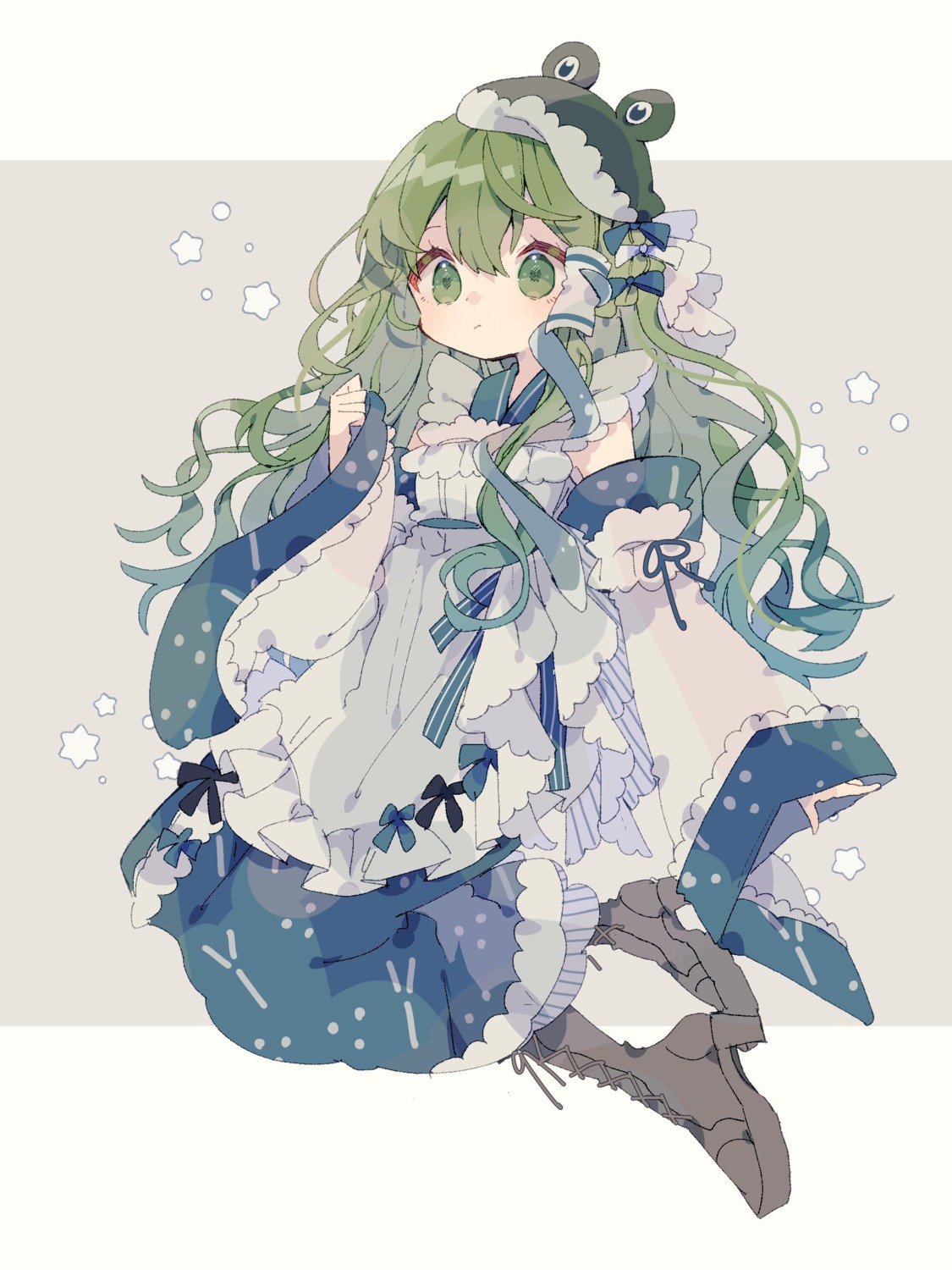 heels, kochiya_sanae, maid, niko_rashika, touhou, wa_maid