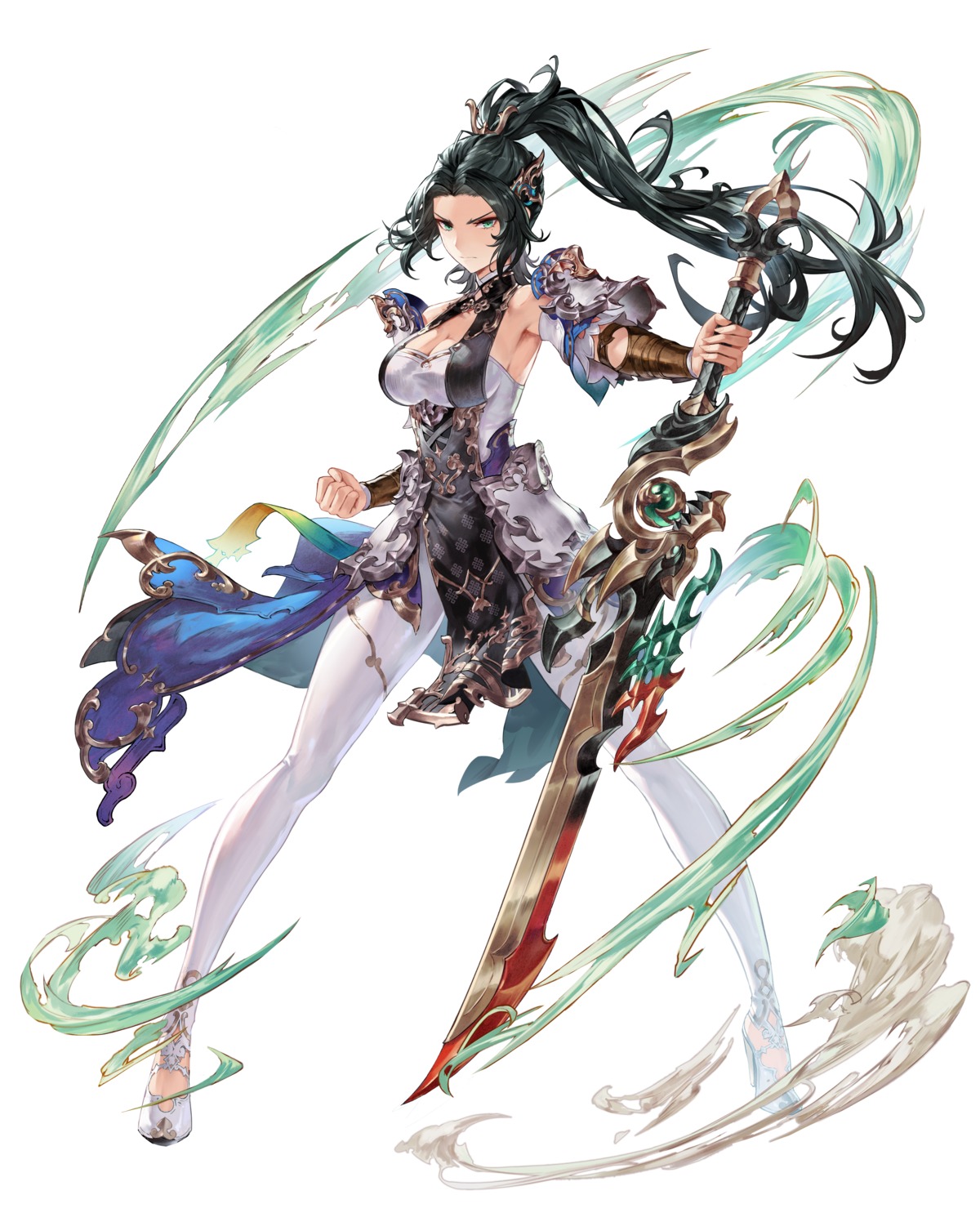 armor, asian_clothes, gran_saga, heels, npixel, sword, tagme