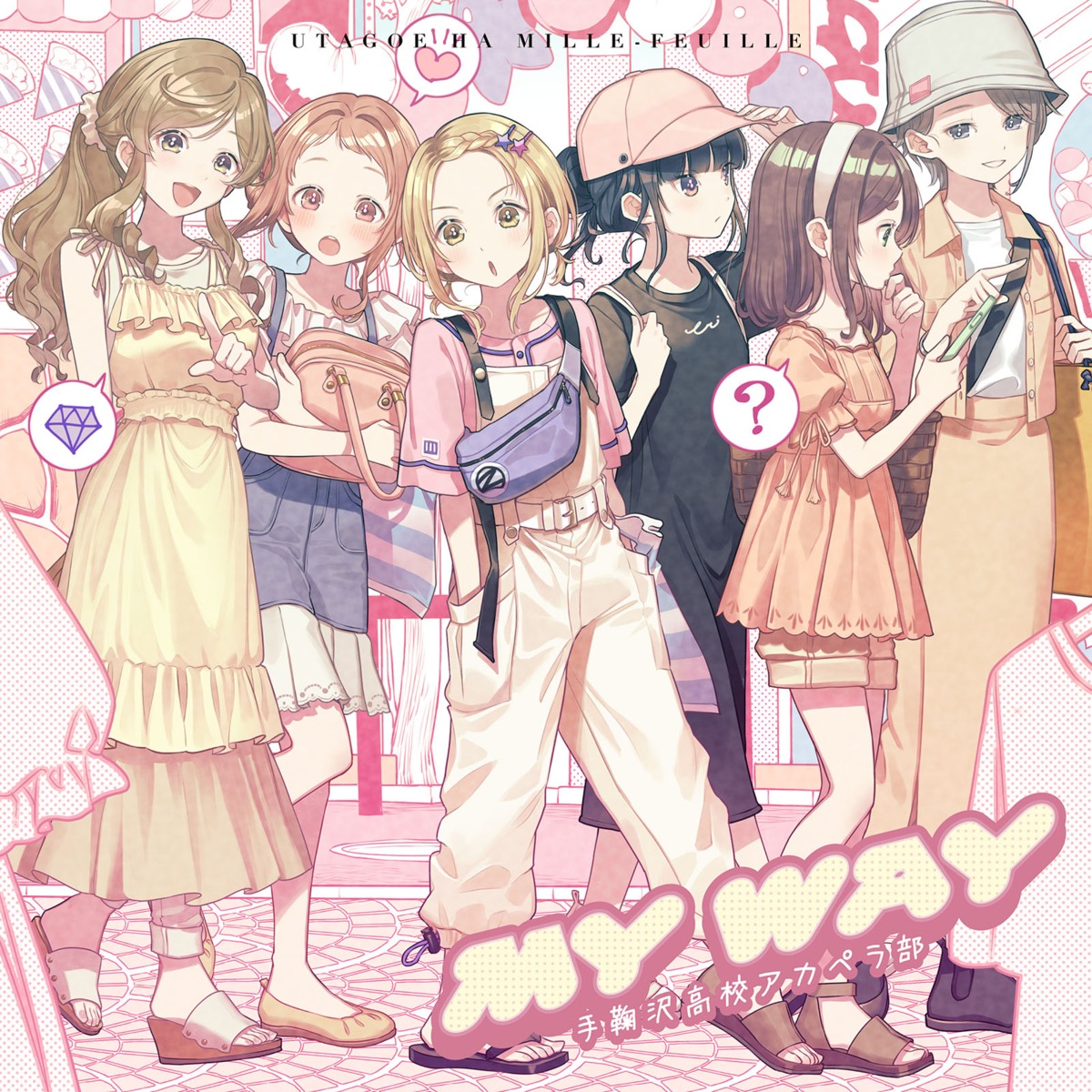 disc_cover, dress, heels, kojou_airi, komaki_uta, konoe_rei, kumai_yako, mayumori_musubu