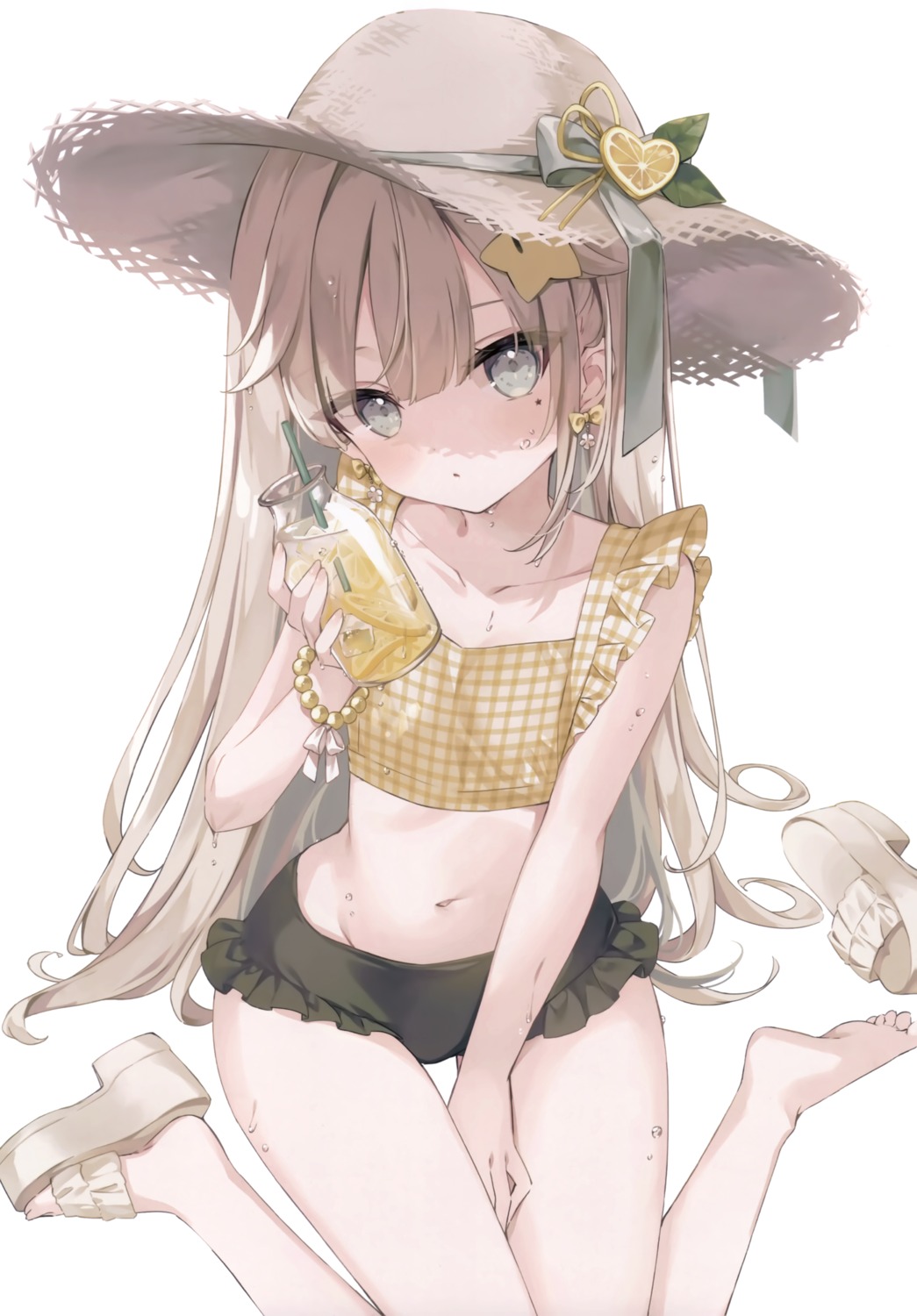 bikini, hoshi, swimsuits, usagigo, v_hoshi, wet