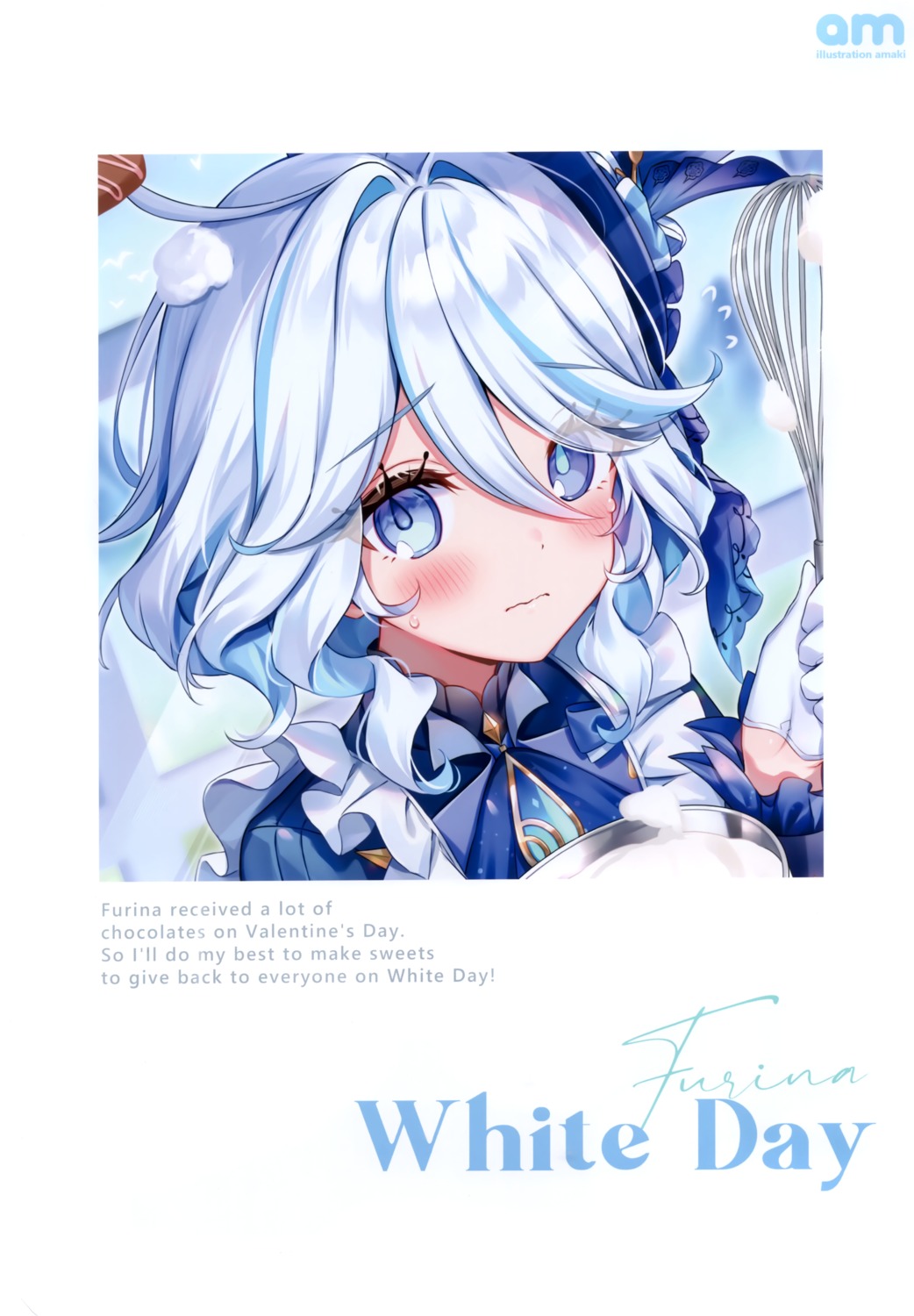 amaki, amaki_ruto, cream, furina, genshin_impact, heterochromia