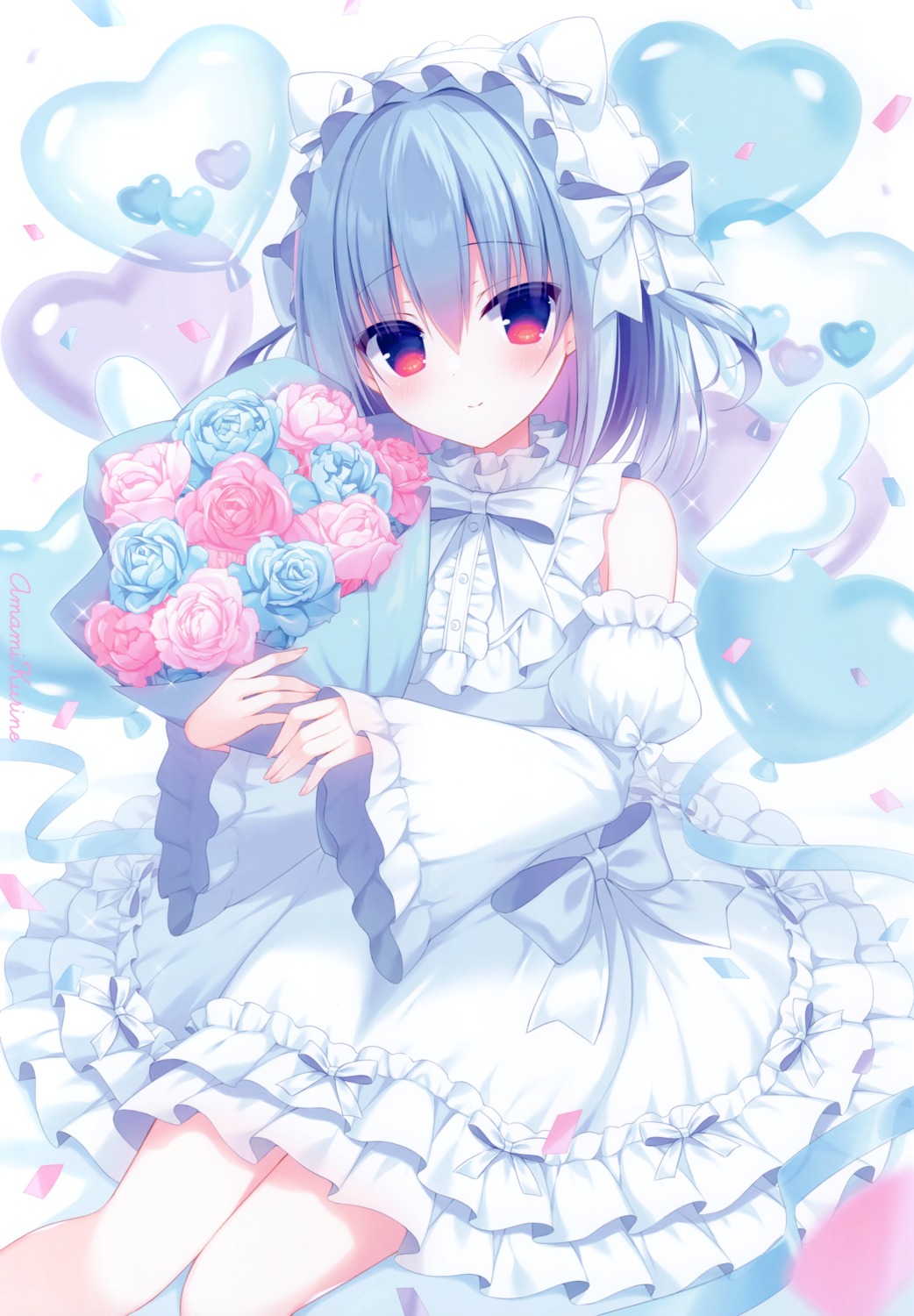 amami_kurine, dress, haconect, hasune, hasuneya, horns, lolita_fashion, wings