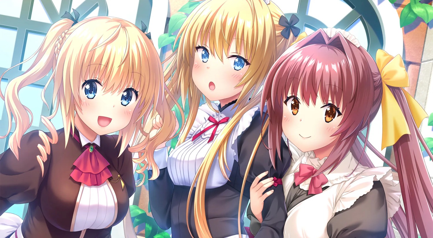 amakawa_chizuru, chocolat_-maid_cafe_curio-, crossover, giga, katori_rea, maid, manai_misato, nekonyan