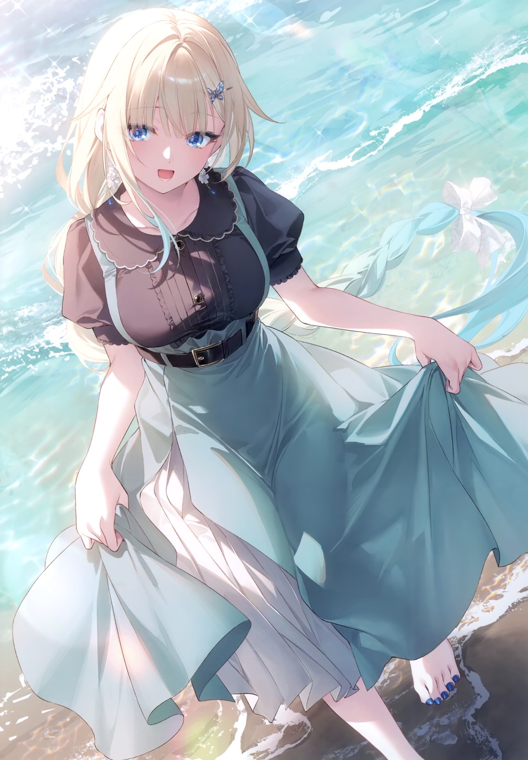 aizawa_ema, alicesyndrome*, skirt_lift, toosaka_asagi, vspo!, wet