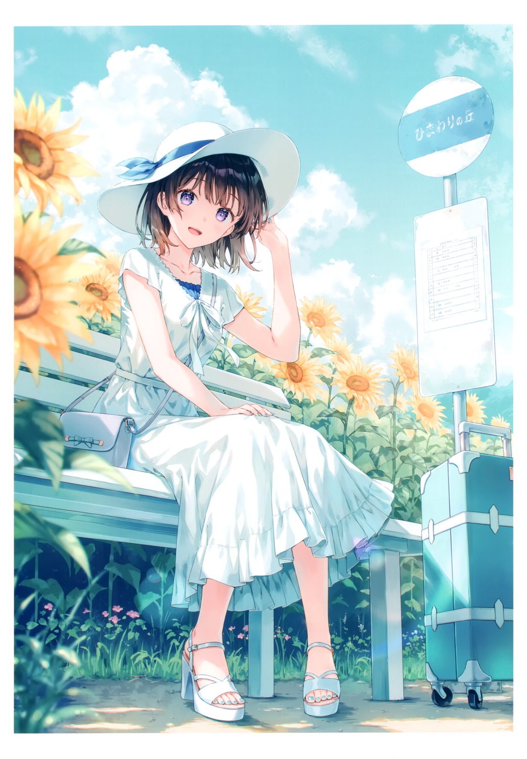 dress, heels, hiten, hitenkei, summer_dress