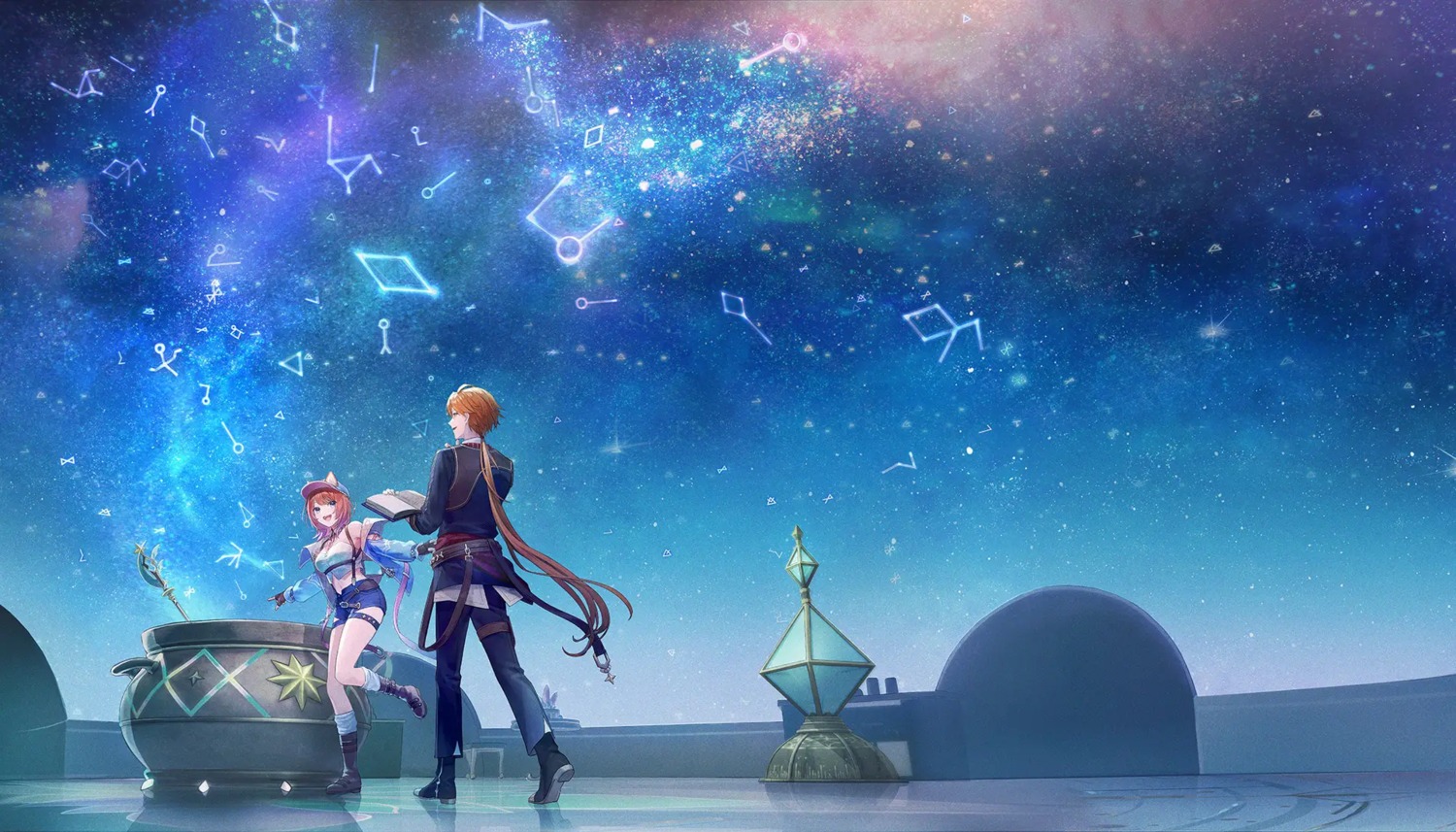 animal_ears, atelier, atelier_resleriana, garter, inumimi, koei_tecmo, landscape, no_bra