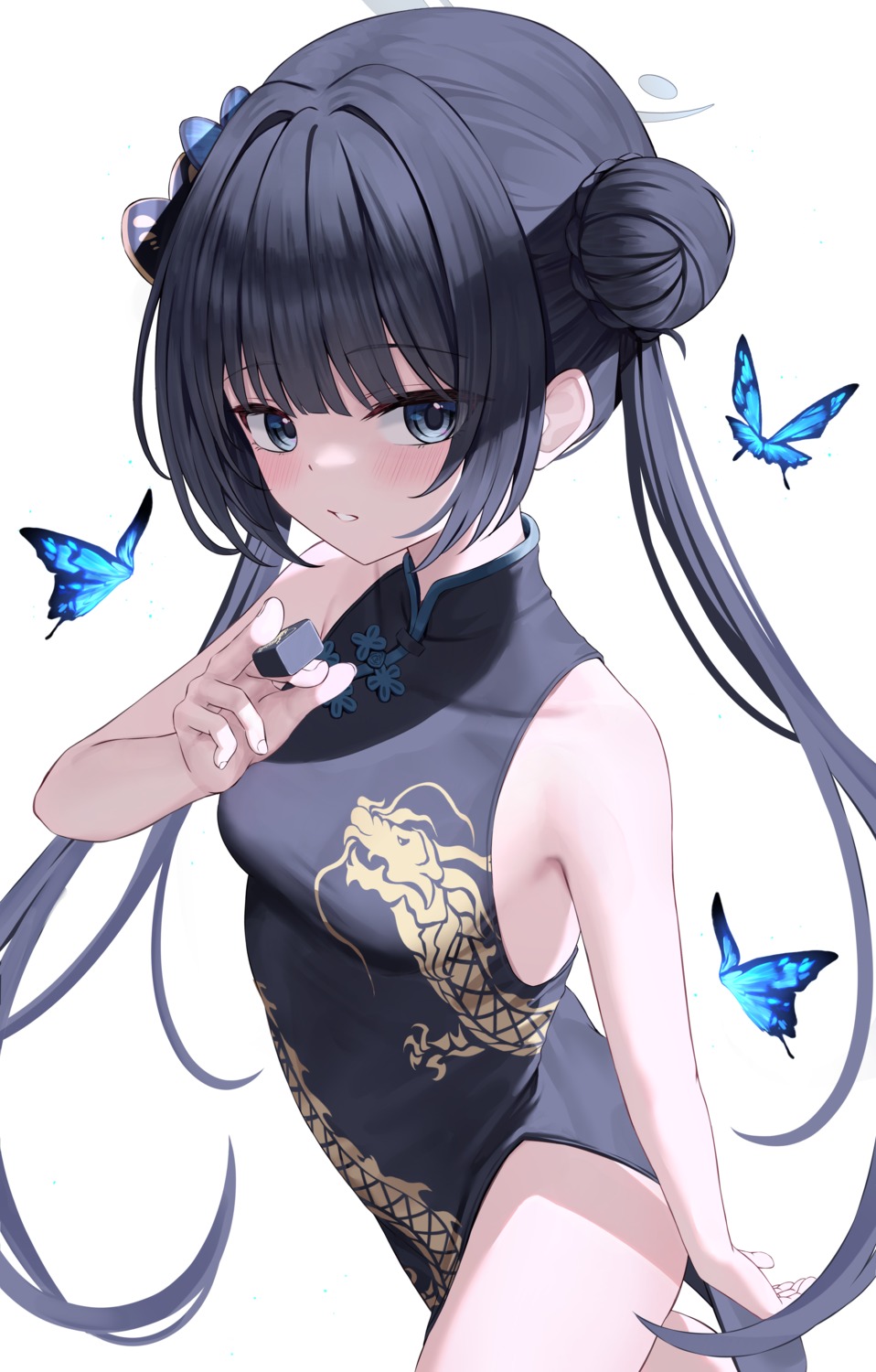 blue_archive, chinadress, halo, kurone_(kurone_ryuo), ryuuge_kisaki