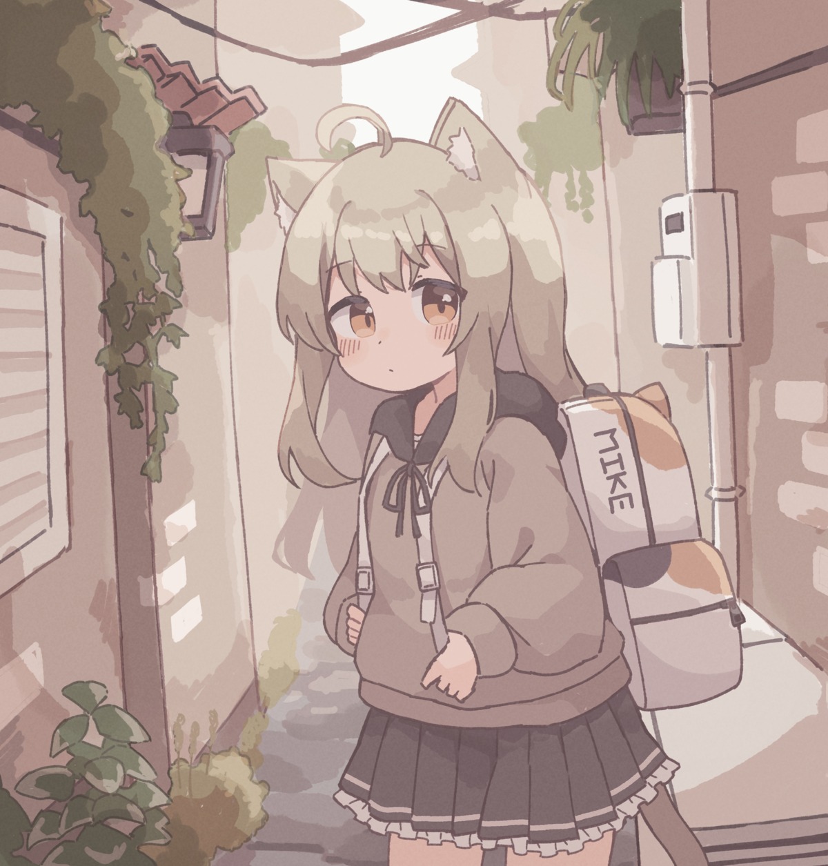 animal_ears, colon_br, nekomimi, seifuku, tail