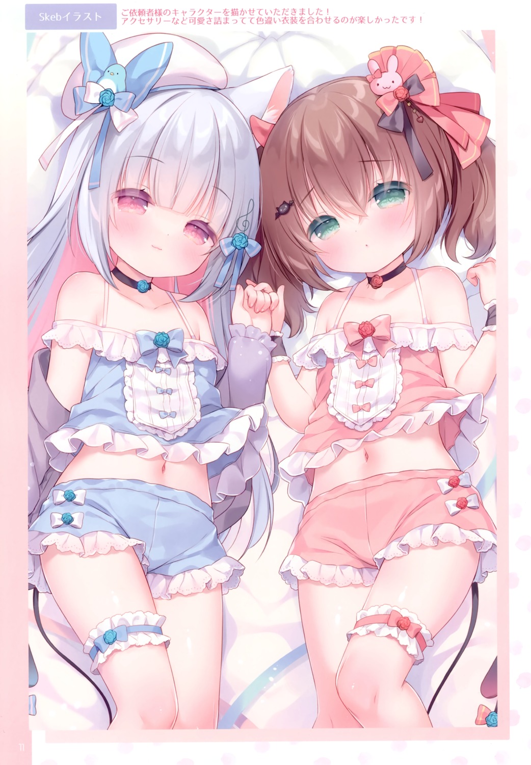 animal_ears, devil, garter, horns, tail, usacastle, usashiro_mani