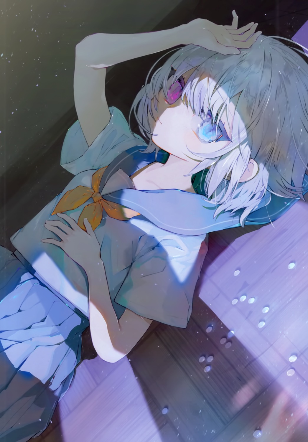 heterochromia, komeko_meko, meroremo, seifuku