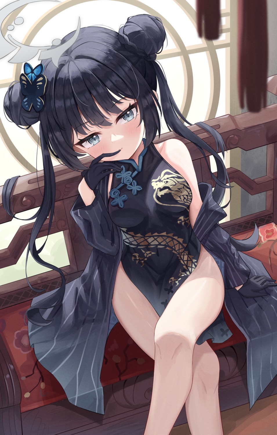 blue_archive, chinadress, exusiai_dust, halo, ryuuge_kisaki