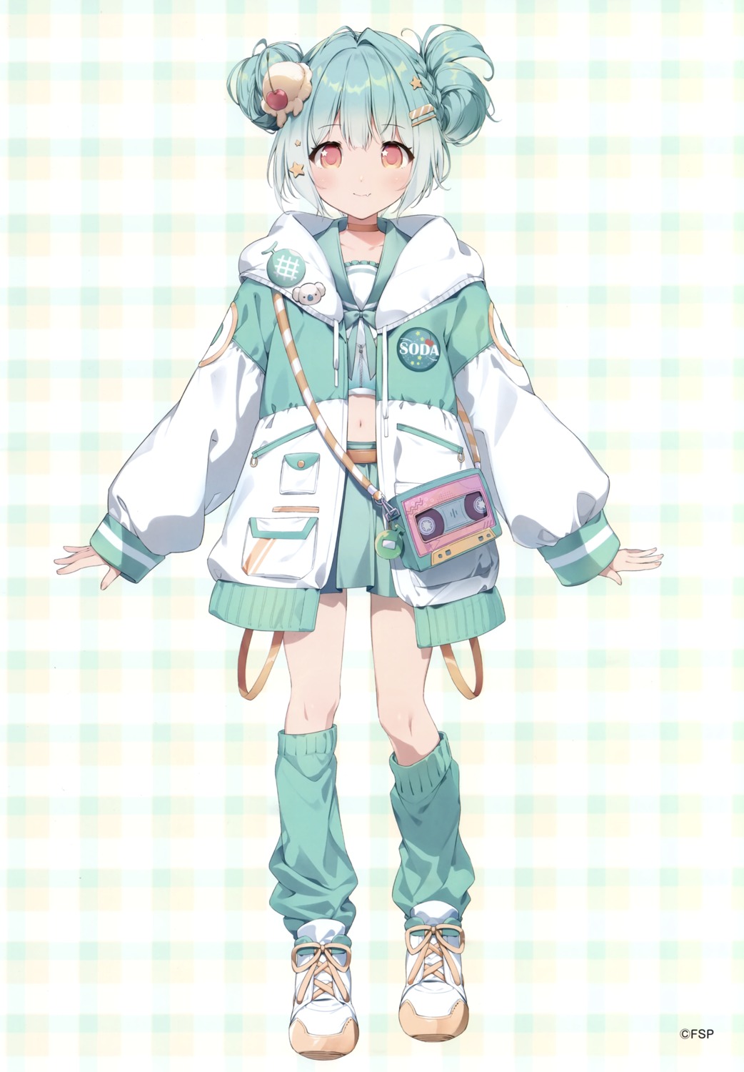 first_stage_production, karomix, karory, seifuku, soda_cosmo