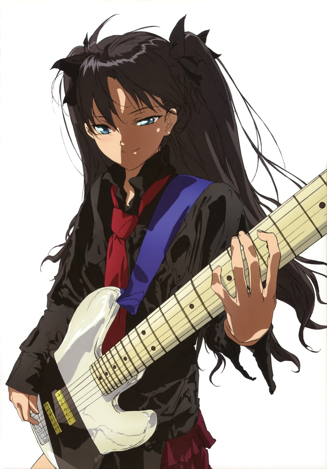 fate/stay_night, guitar, kuwana_ikuo, toosaka_rin