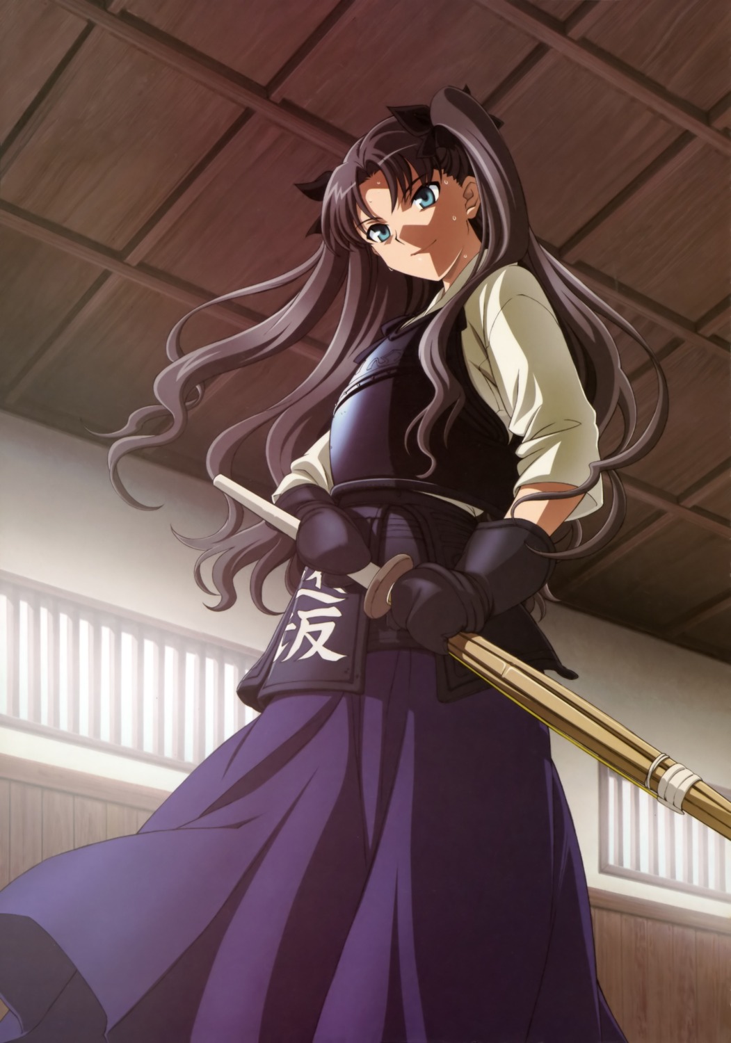 armor, fate/stay_night, ishii_kumi, sword, toosaka_rin