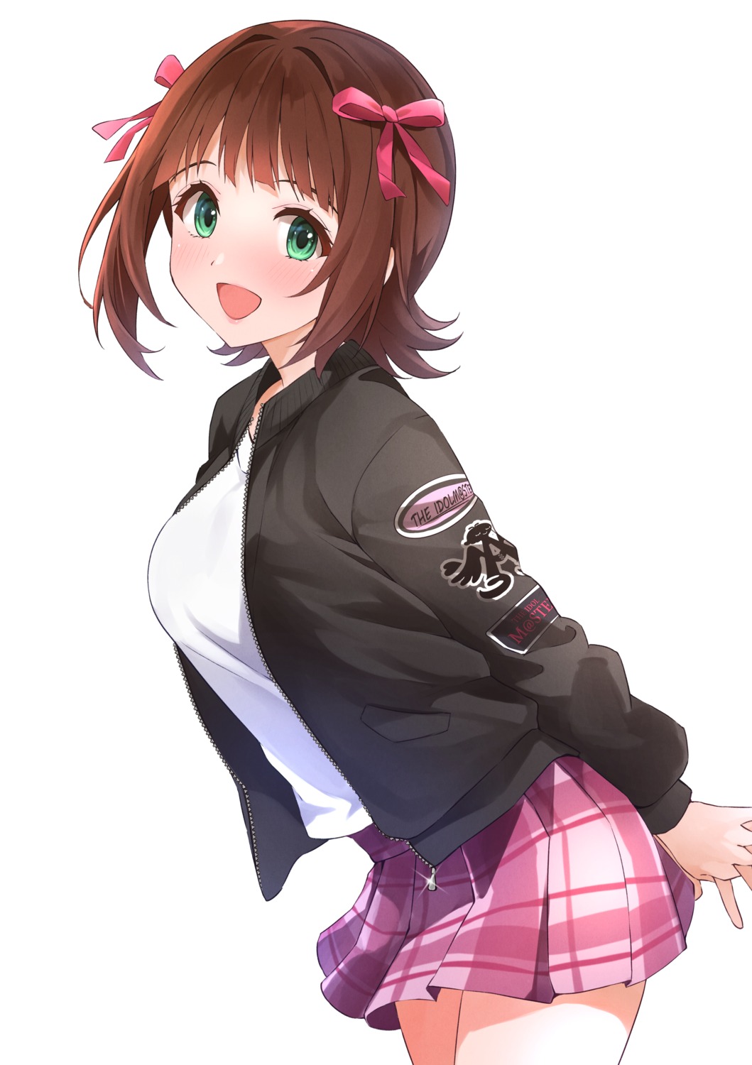 amami_haruka, b1ack, skirt_lift, the_idolm@ster