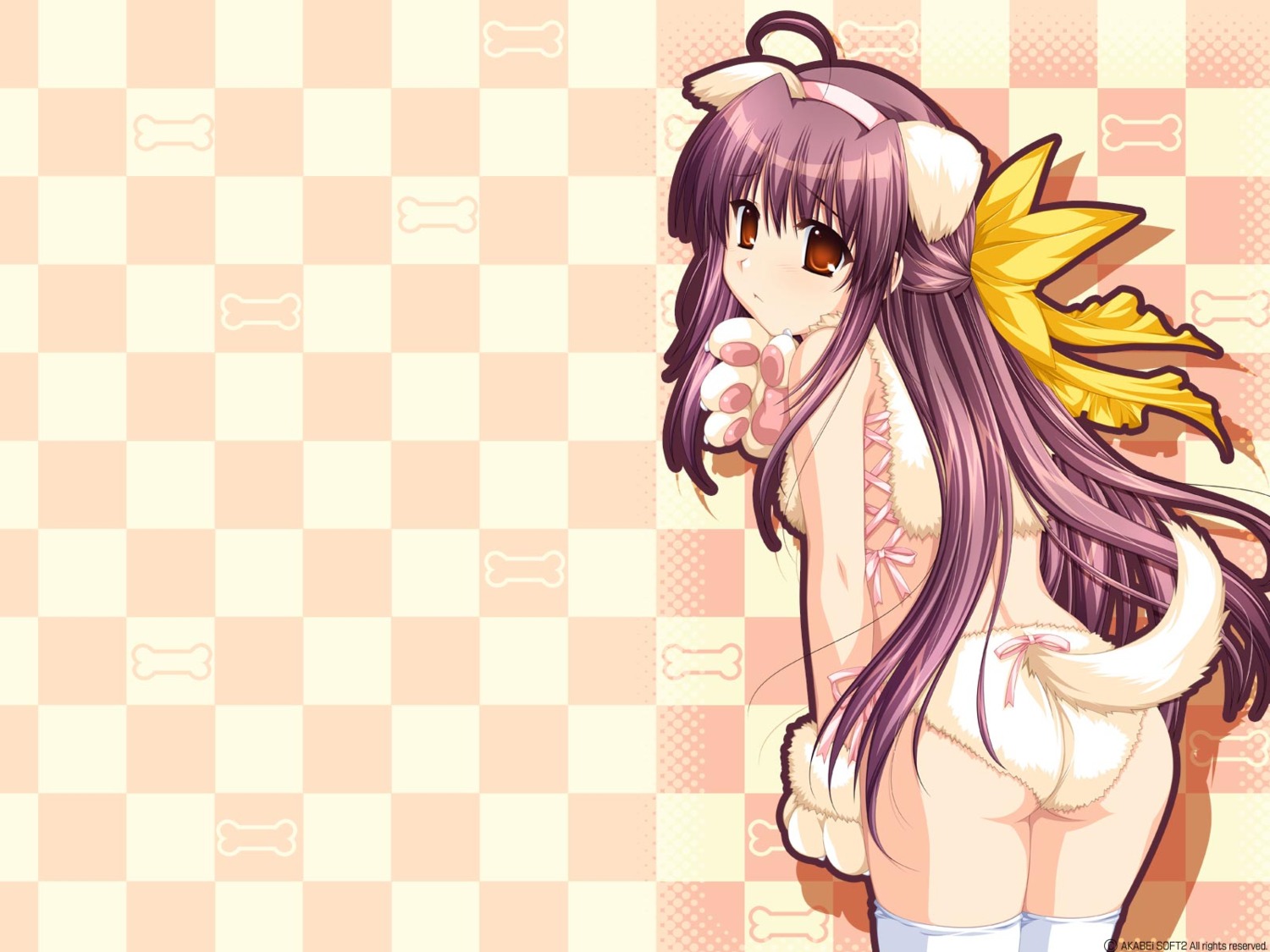 alpha, animal_ears, hinata_natsumi, pantsu, sharin_no_kuni_himawari_no_shoujo, tail, thighhighs, wallpaper