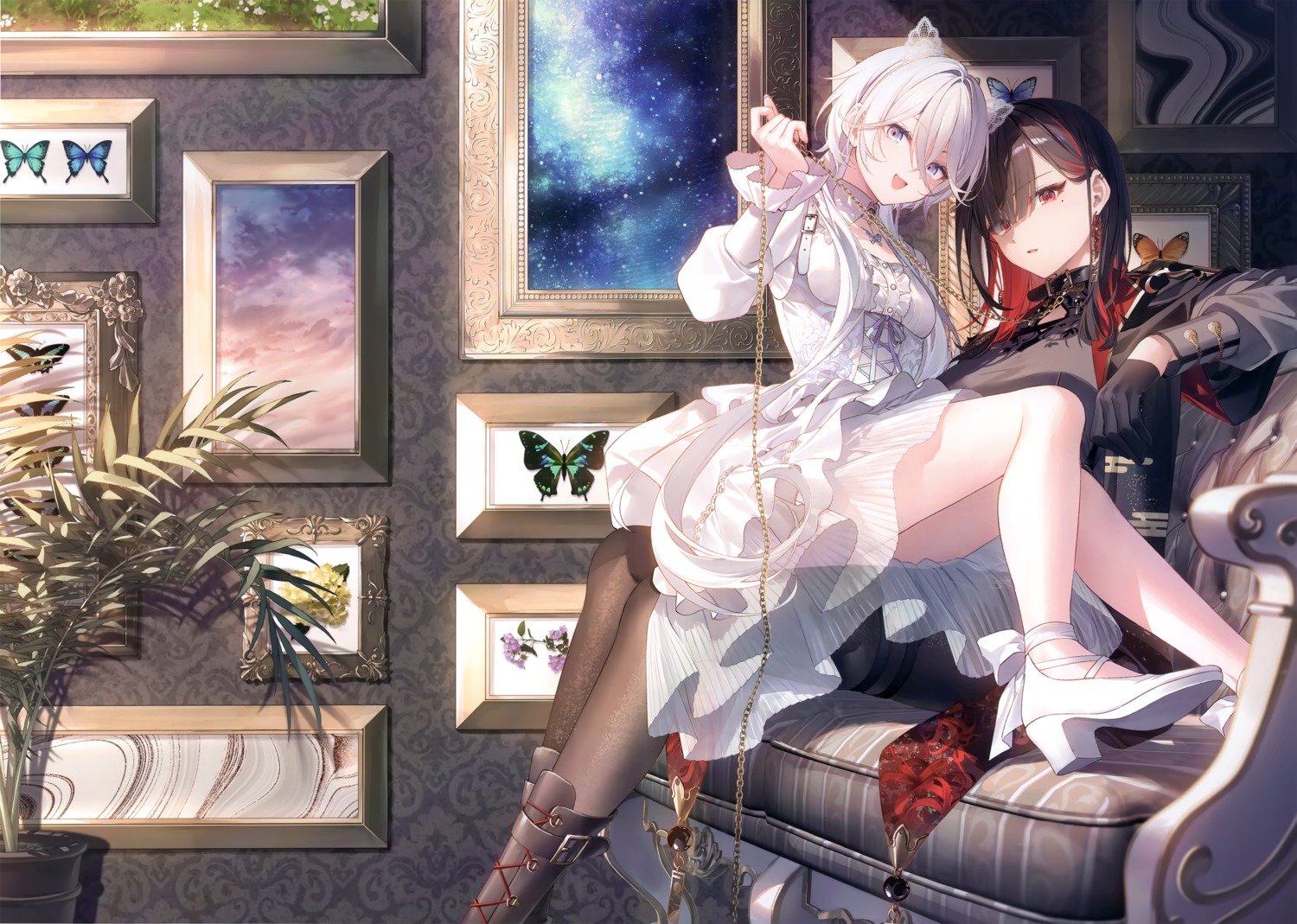 alicesyndrome*, animal_ears, dress, fiona_cassandra, heels, howling_blaze, nekomimi, pantyhose