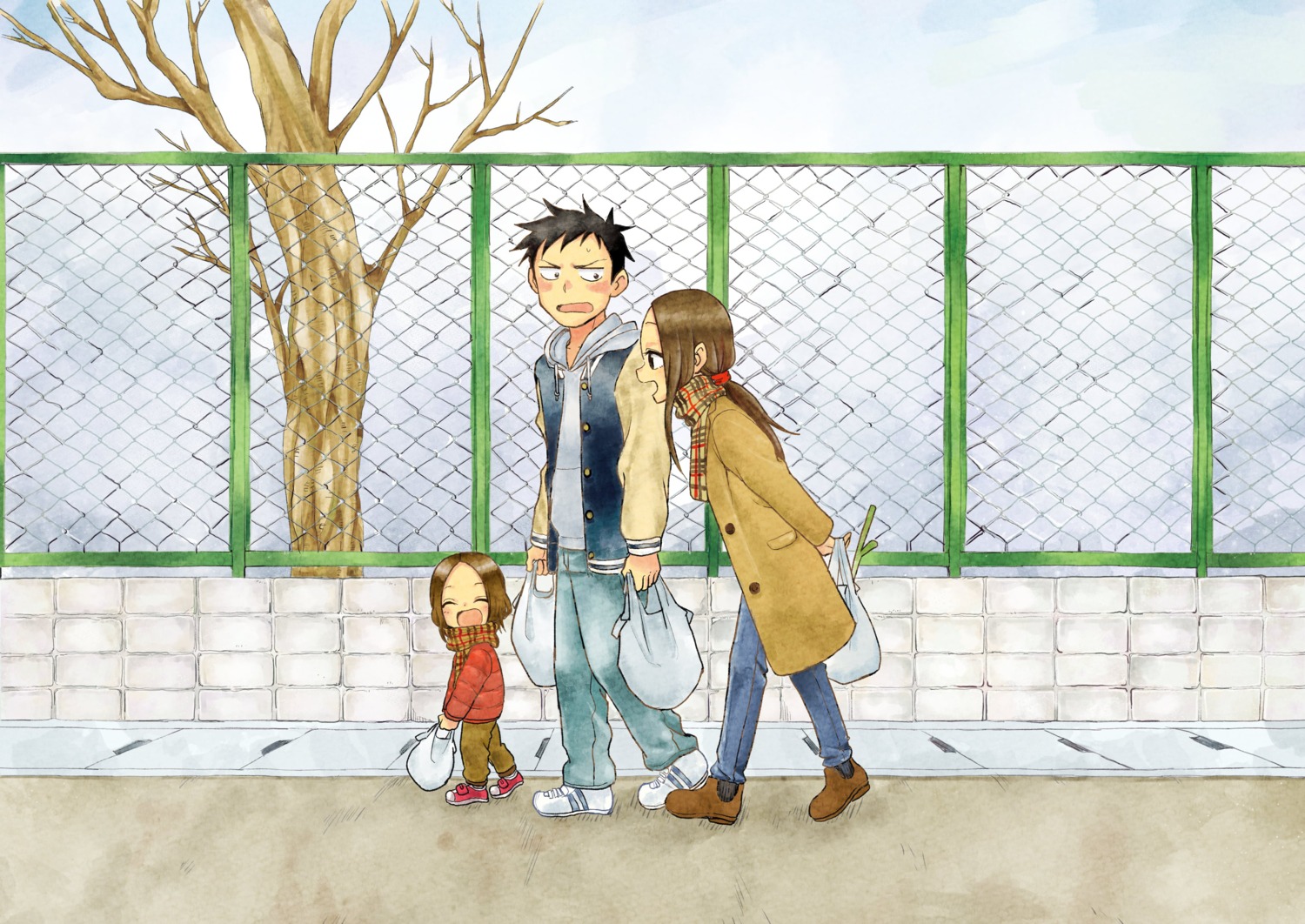 inaba_mifumi, karakai_jouzu_no_(moto)_takagi-san, karakai_jouzu_no_takagi-san, nishikata, nishikata_chii, takagi-san